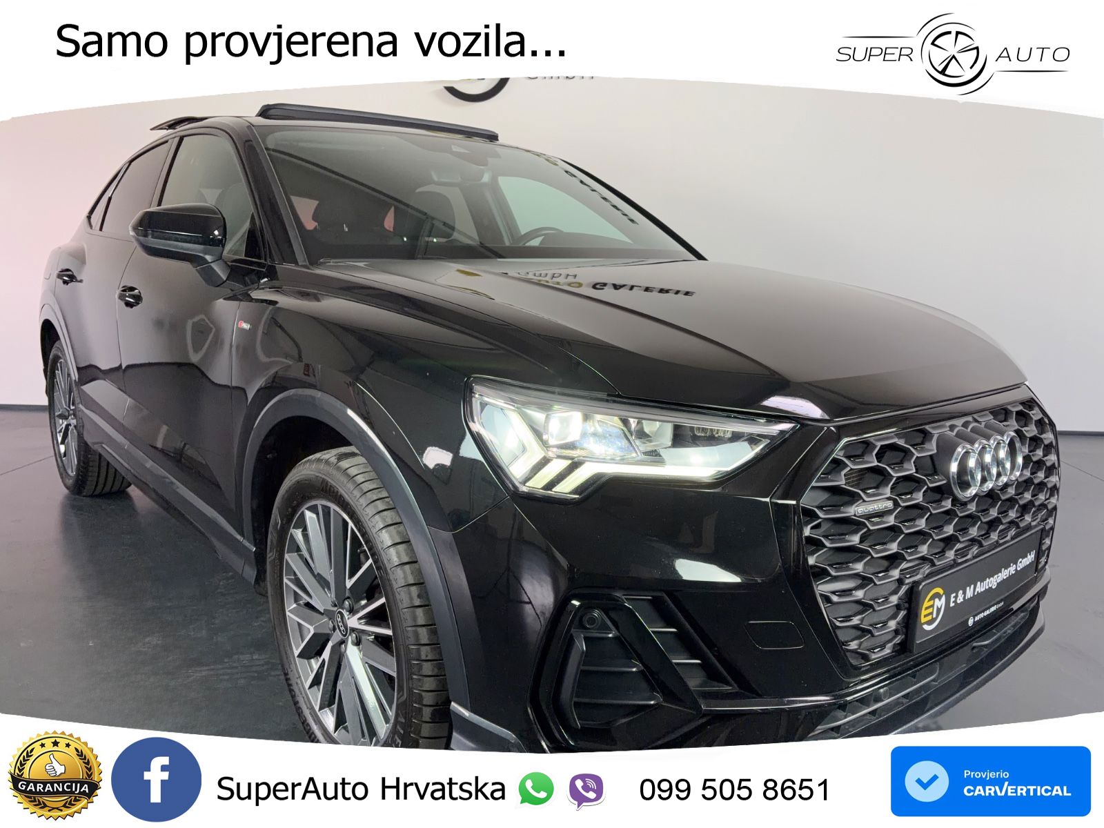 Audi Q3 II Sportback 40 TFSI (190 KS) quattro S tronic S line LED+GR SJED+ACC