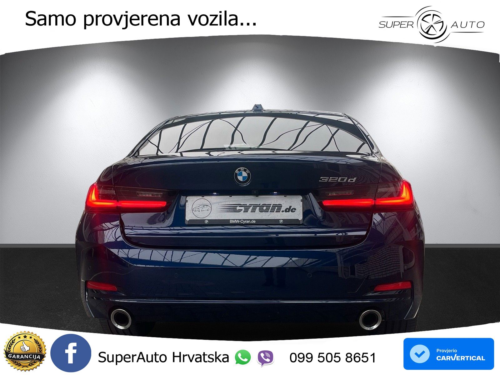 BMW 320d (190 KS) Steptronic LED+GR SJED+ACC