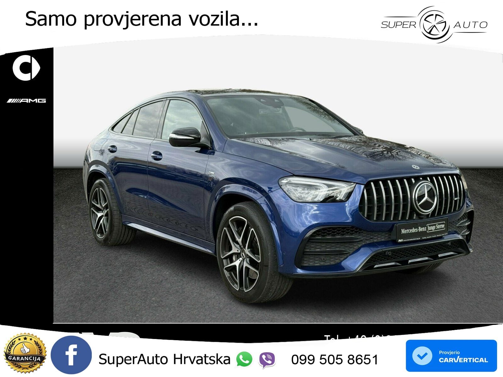 Mercedes AMG GLE Coupe 53 (435 KS) EQ Boost 4MATIC+ AMG SPEEDSHIFT TCT 9G ACC+HEAD+GR SJED+360+PANO