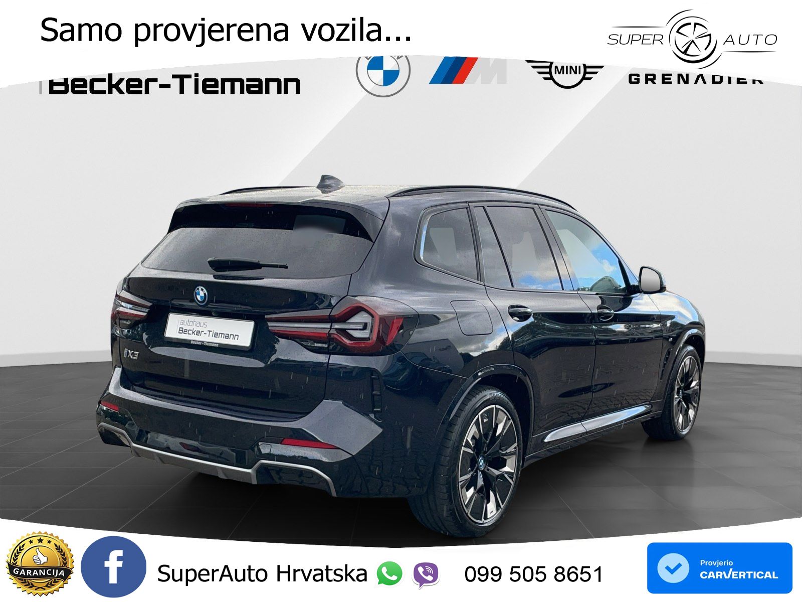 BMW iX3 80 kWh (286 KS) M Sport LED+GR SJED+ACC