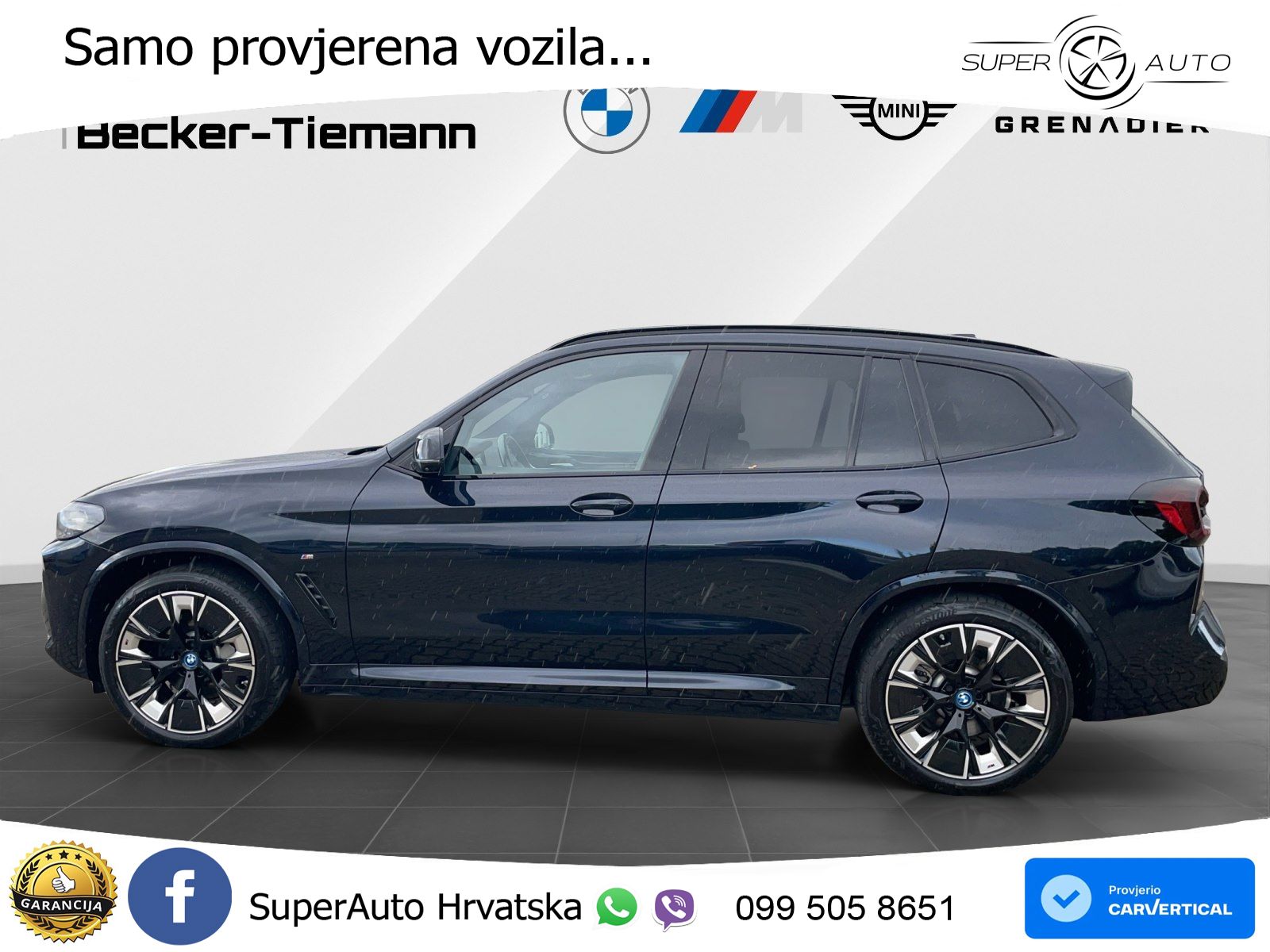 BMW iX3 80 kWh (286 KS) M Sport LED+GR SJED+ACC