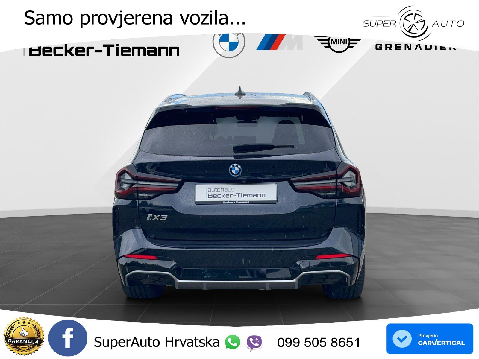 BMW iX3 80 kWh (286 KS) M Sport LED+GR SJED+ACC