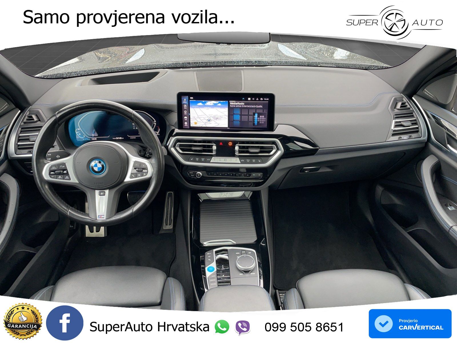 BMW iX3 80 kWh (286 KS) M Sport LED+GR SJED+ACC