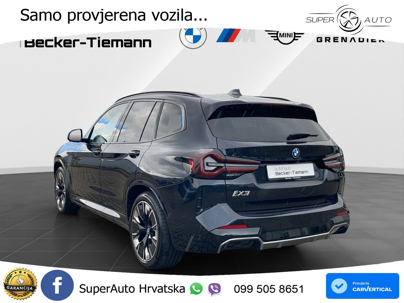 BMW iX3 80 kWh (286 KS) M Sport LED+GR SJED+ACC