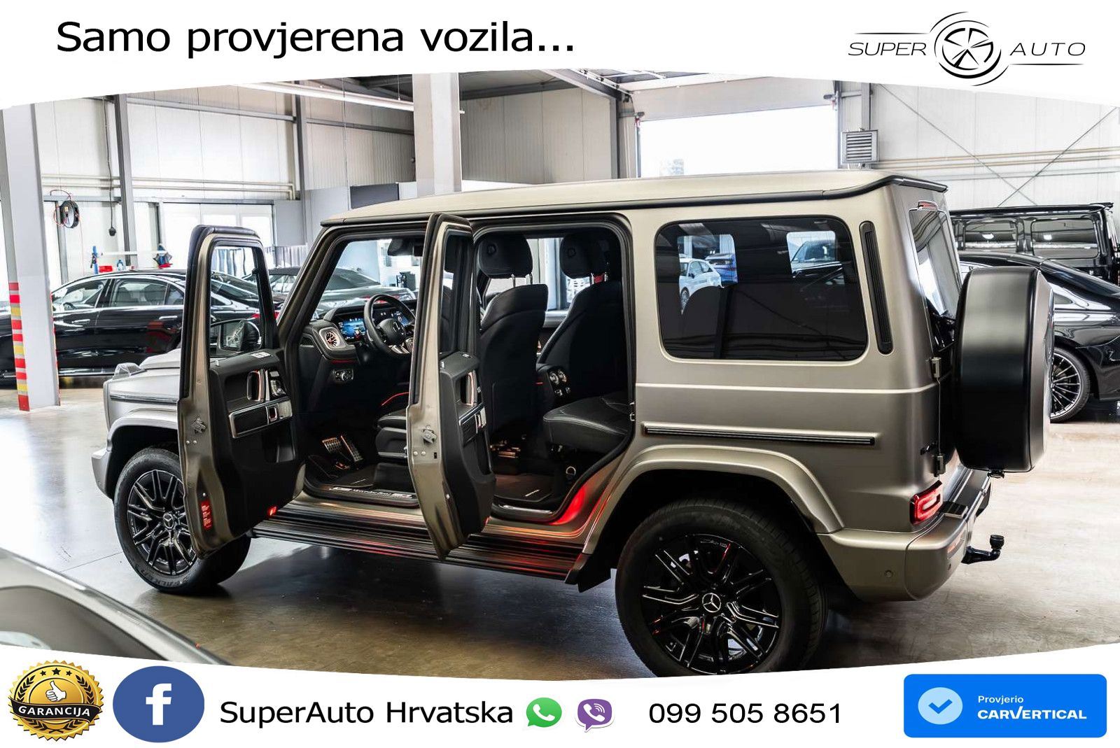 Mercedes G 450d Long (367 KS) 4MATIC 9G-TRONIC AMG ACC+GR SJED+360+PANO