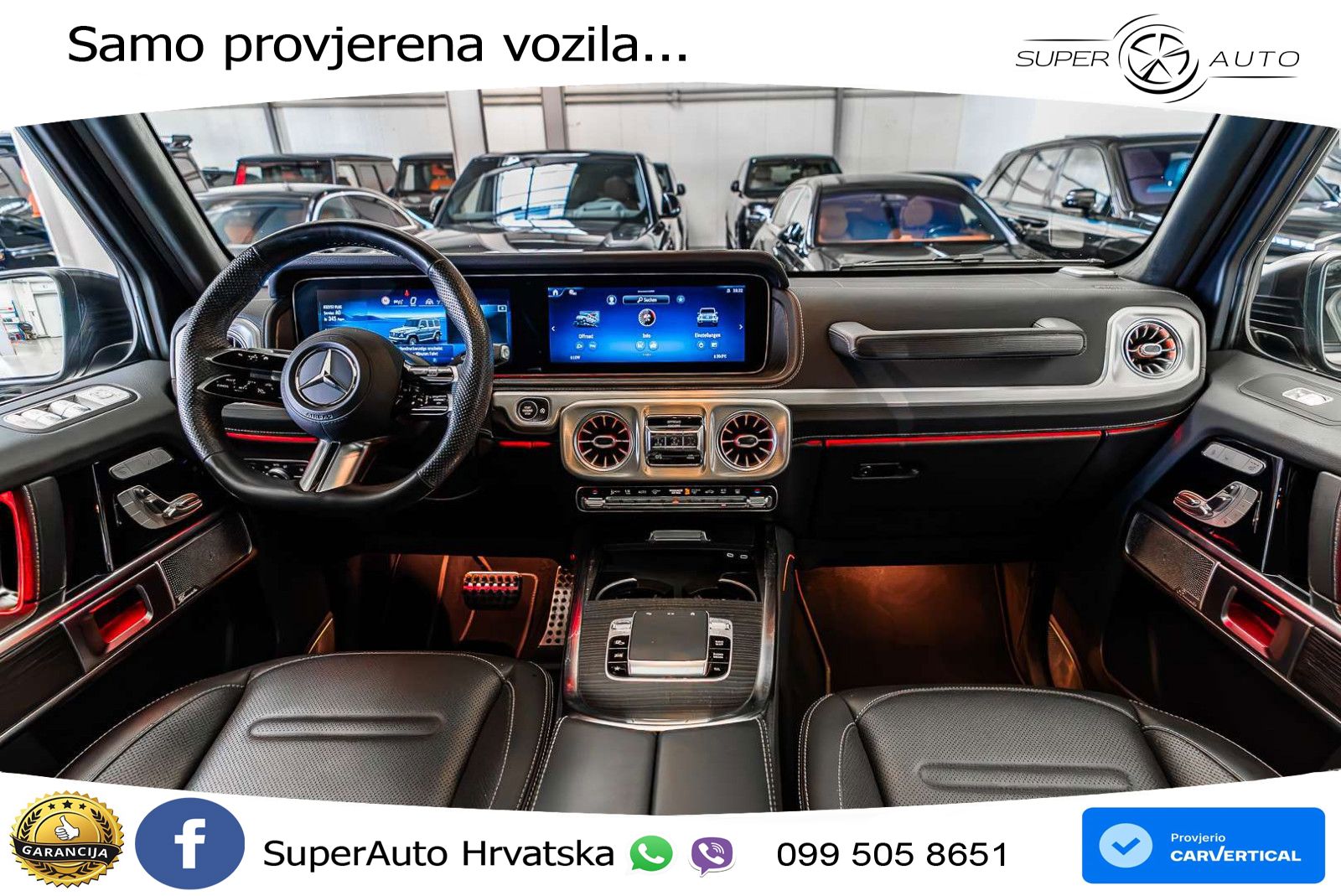 Mercedes G 450d Long (367 KS) 4MATIC 9G-TRONIC AMG ACC+GR SJED+360+PANO