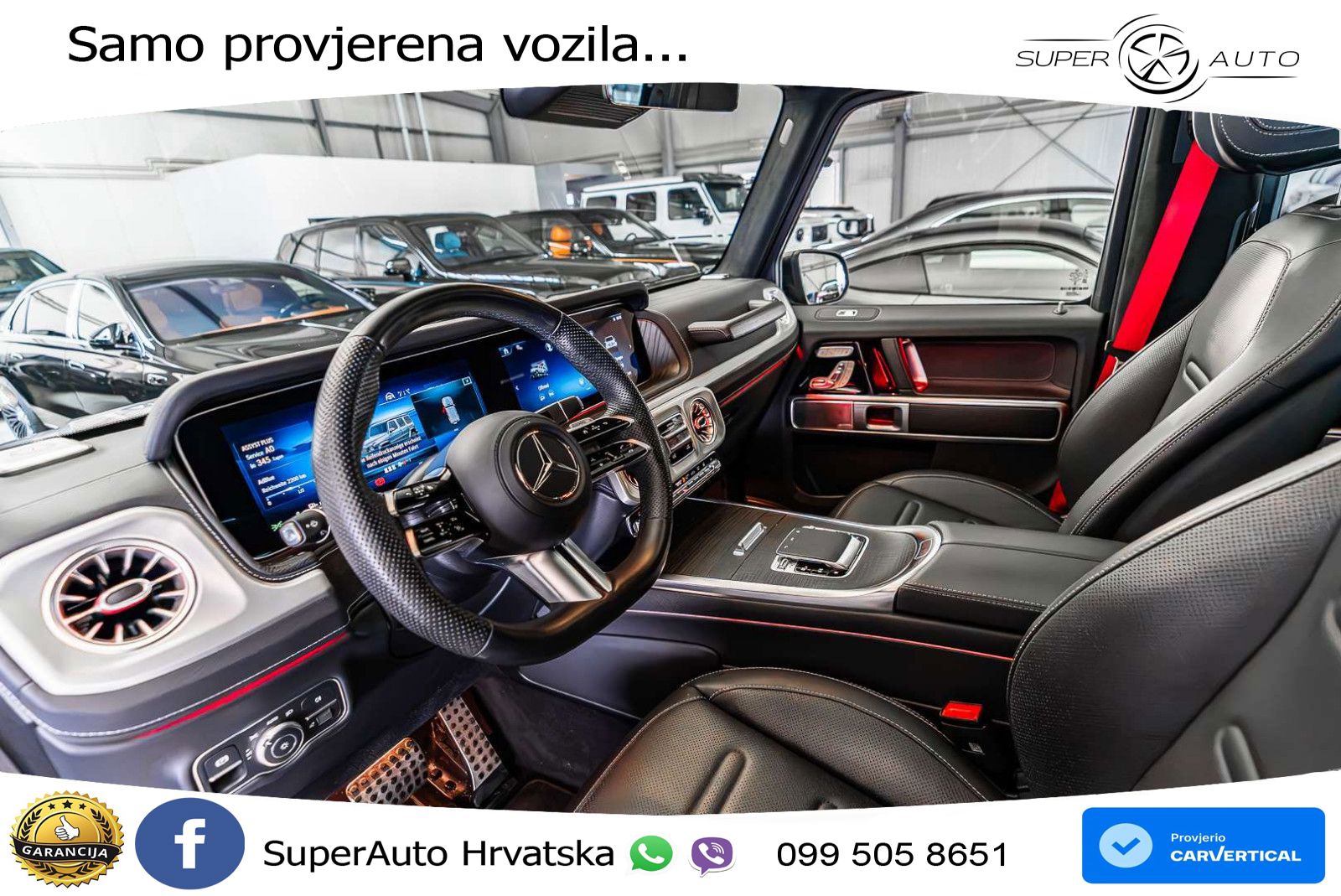Mercedes G 450d Long (367 KS) 4MATIC 9G-TRONIC AMG ACC+GR SJED+360+PANO