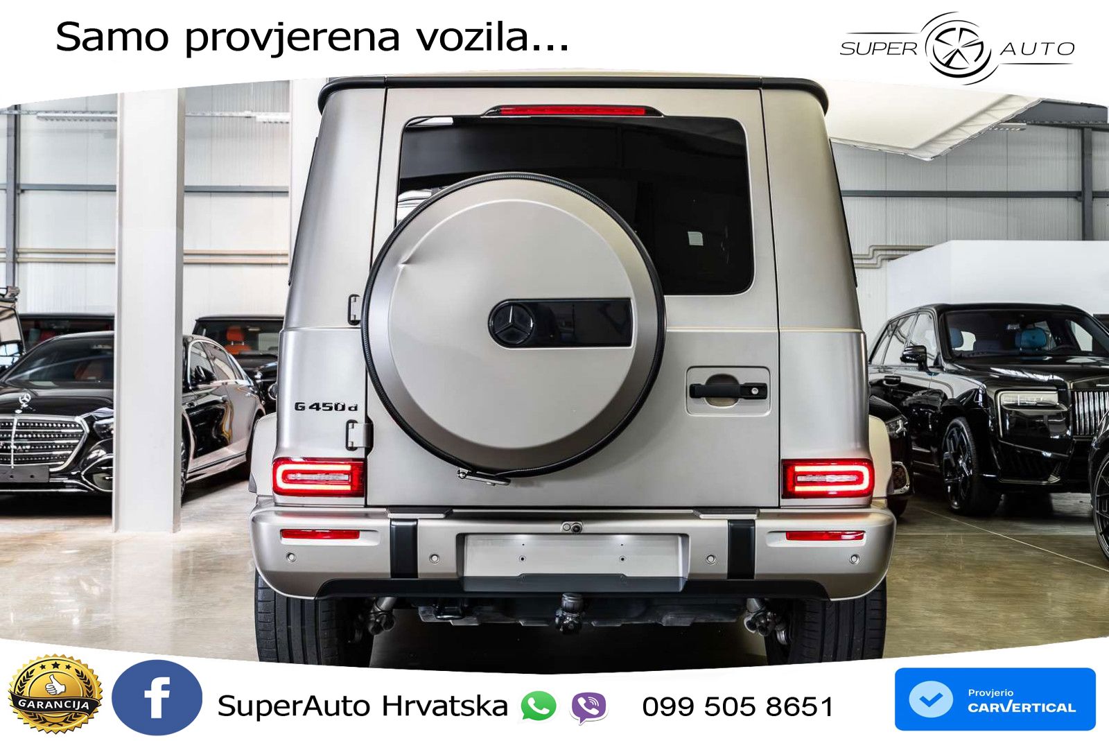 Mercedes G 450d Long (367 KS) 4MATIC 9G-TRONIC AMG ACC+GR SJED+360+PANO