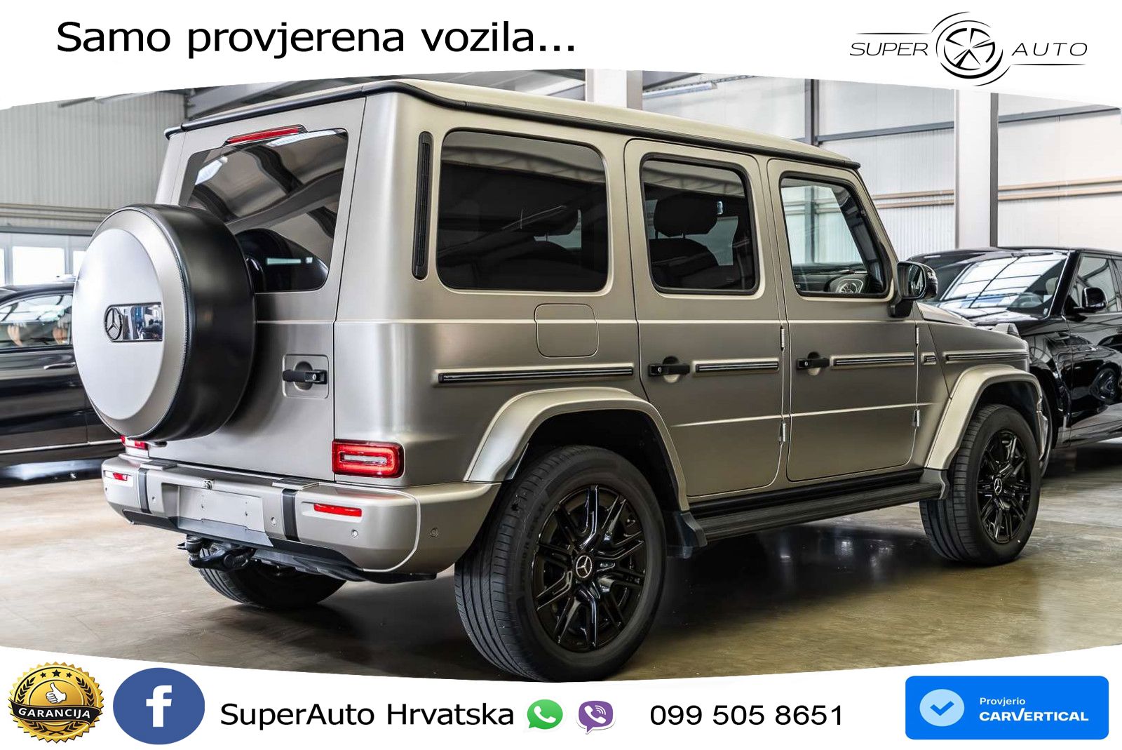 Mercedes G 450d Long (367 KS) 4MATIC 9G-TRONIC AMG ACC+GR SJED+360+PANO