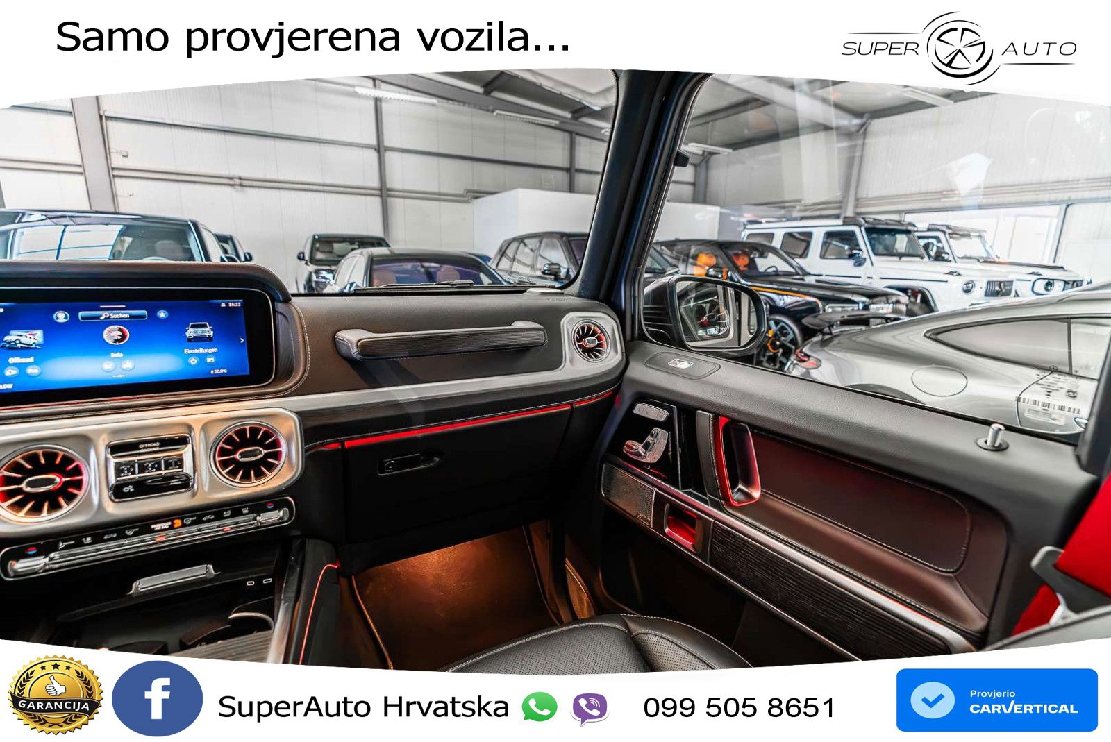 Mercedes G 450d Long (367 KS) 4MATIC 9G-TRONIC AMG ACC+GR SJED+360+PANO