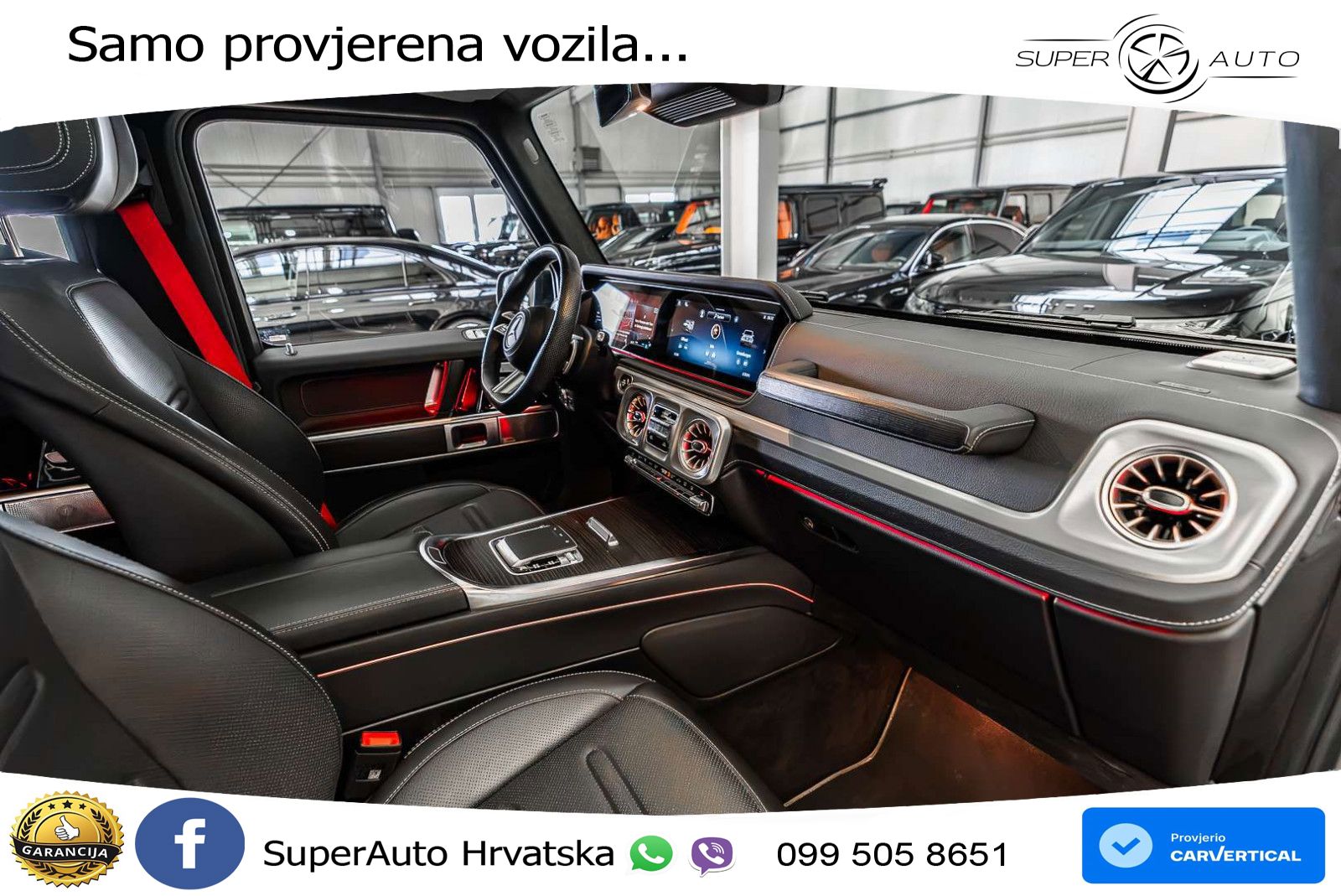Mercedes G 450d Long (367 KS) 4MATIC 9G-TRONIC AMG ACC+GR SJED+360+PANO