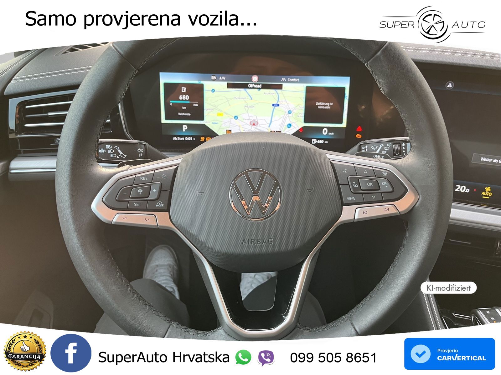 Volkswagen Touareg 3.0 V6 TDI (286 KS) 4MOTION Tiptronic ZRAČNI+ACC+4xGR SJED+KAM