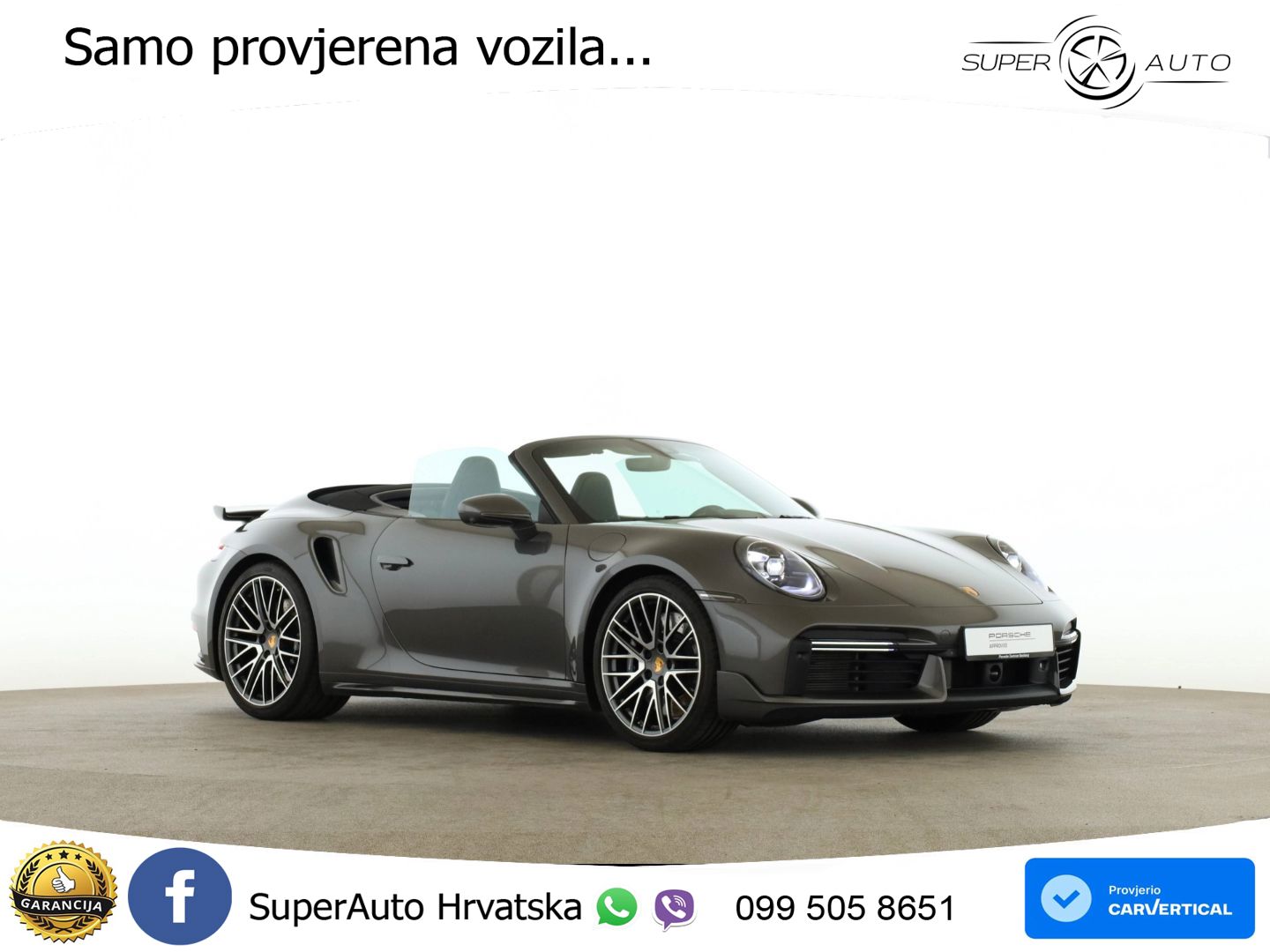 Porsche 911 Turbo Cabriolet 3.8 (580 KS) PDK LED+GR SJED+ACC