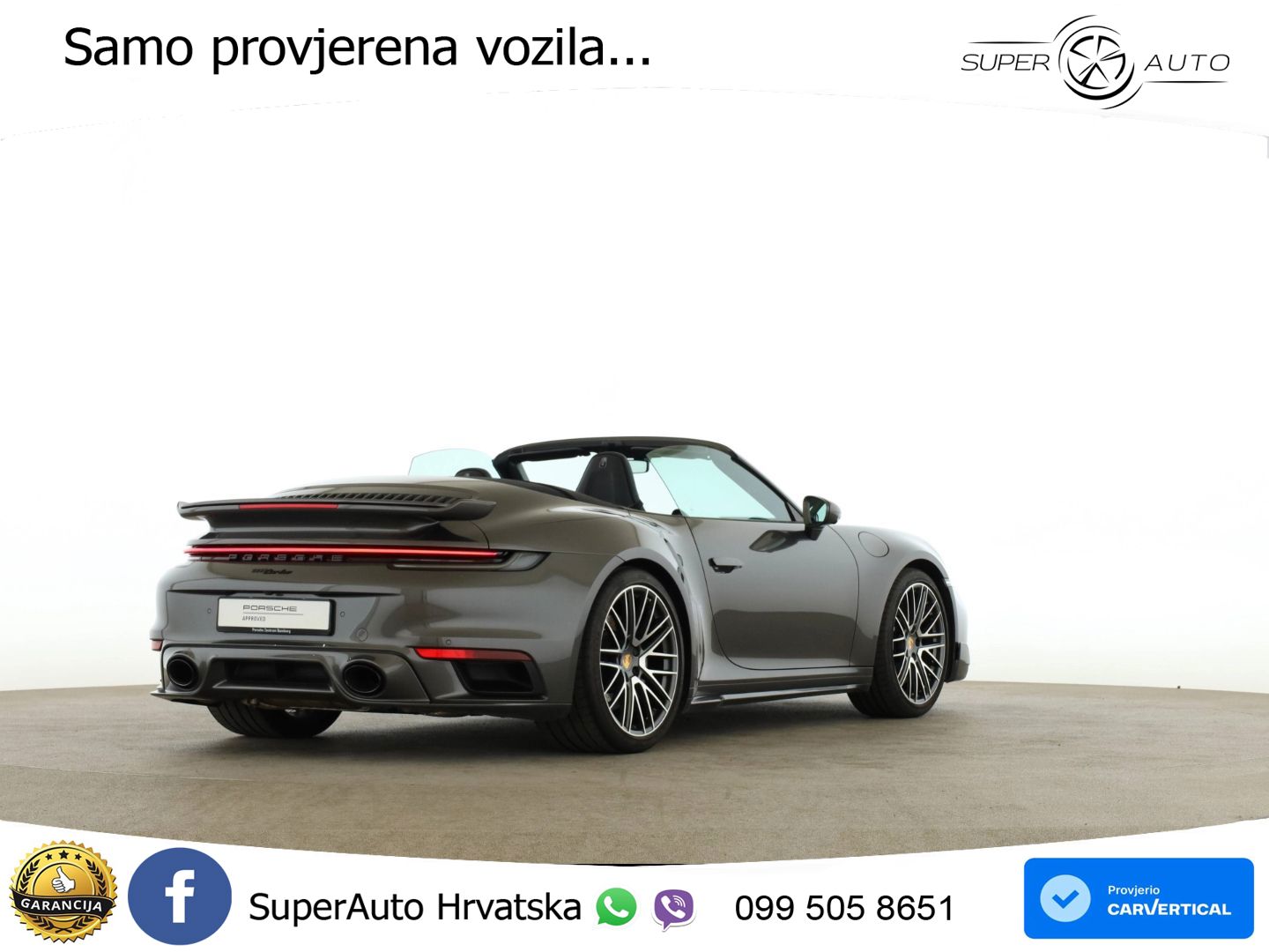 Porsche 911 Turbo Cabriolet 3.8 (580 KS) PDK LED+GR SJED+ACC