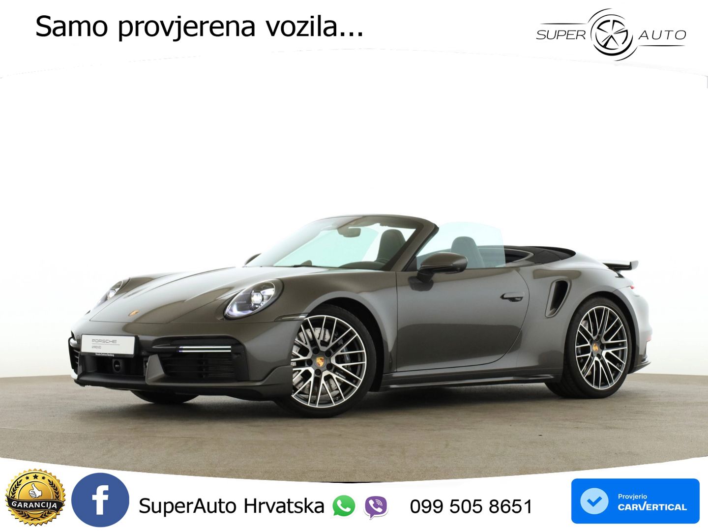 Porsche 911 Turbo Cabriolet 3.8 (580 KS) PDK LED+GR SJED+ACC