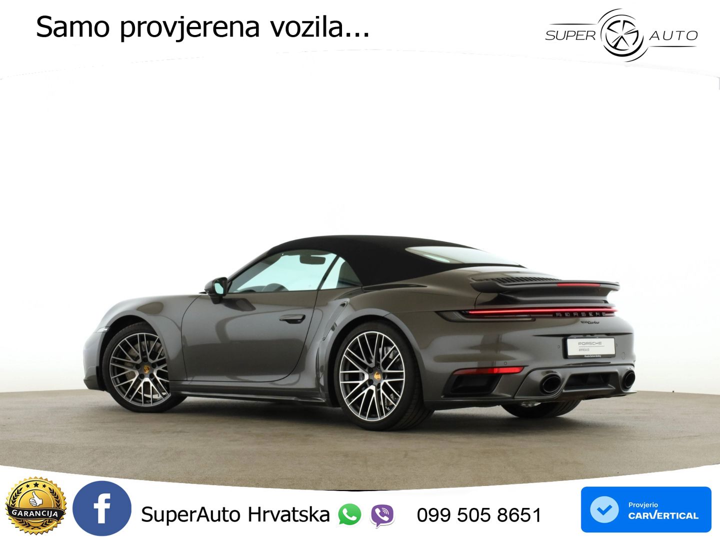 Porsche 911 Turbo Cabriolet 3.8 (580 KS) PDK LED+GR SJED+ACC