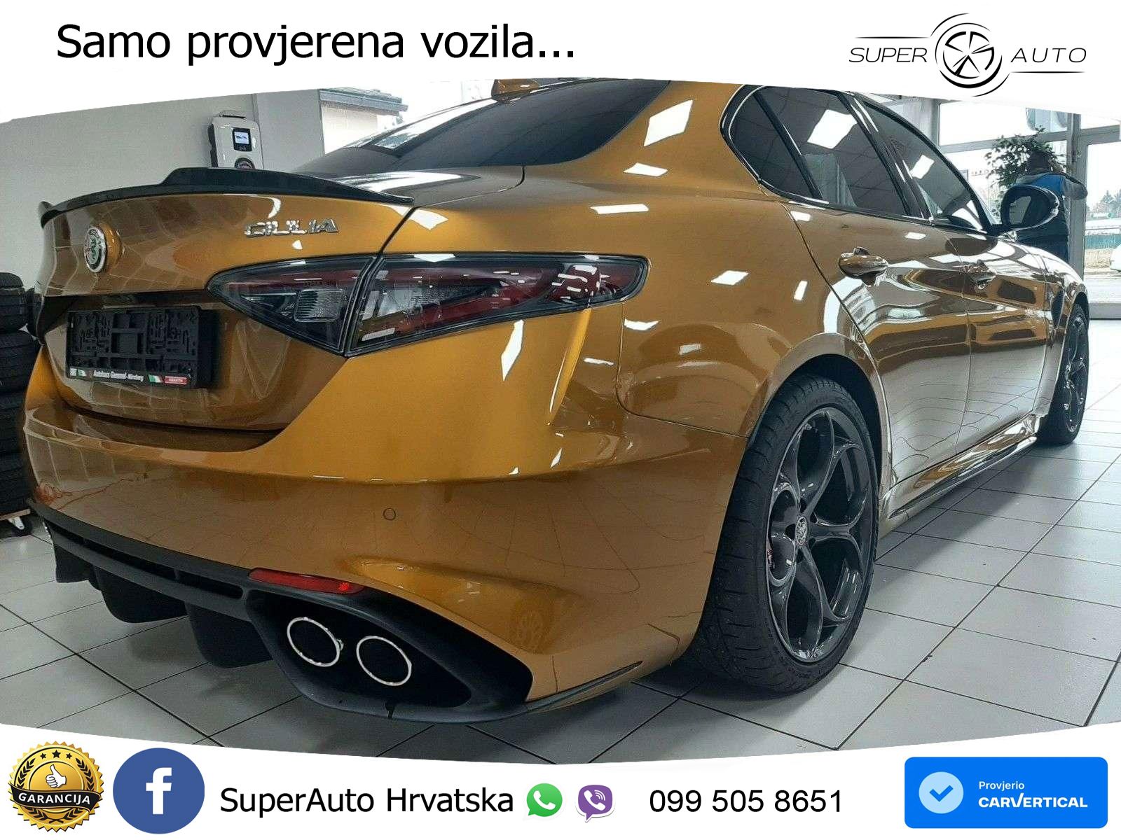 Alfa Romeo Giulia Quadrifoglio 2.9 V6 Bi-Turbo (520 KS) Automatic MATRIX+GR SJED+KAM