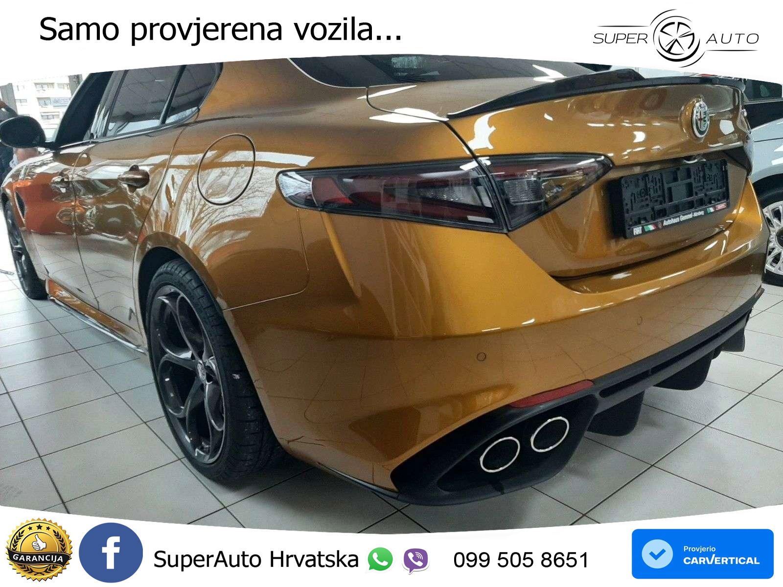 Alfa Romeo Giulia Quadrifoglio 2.9 V6 Bi-Turbo (520 KS) Automatic MATRIX+GR SJED+KAM