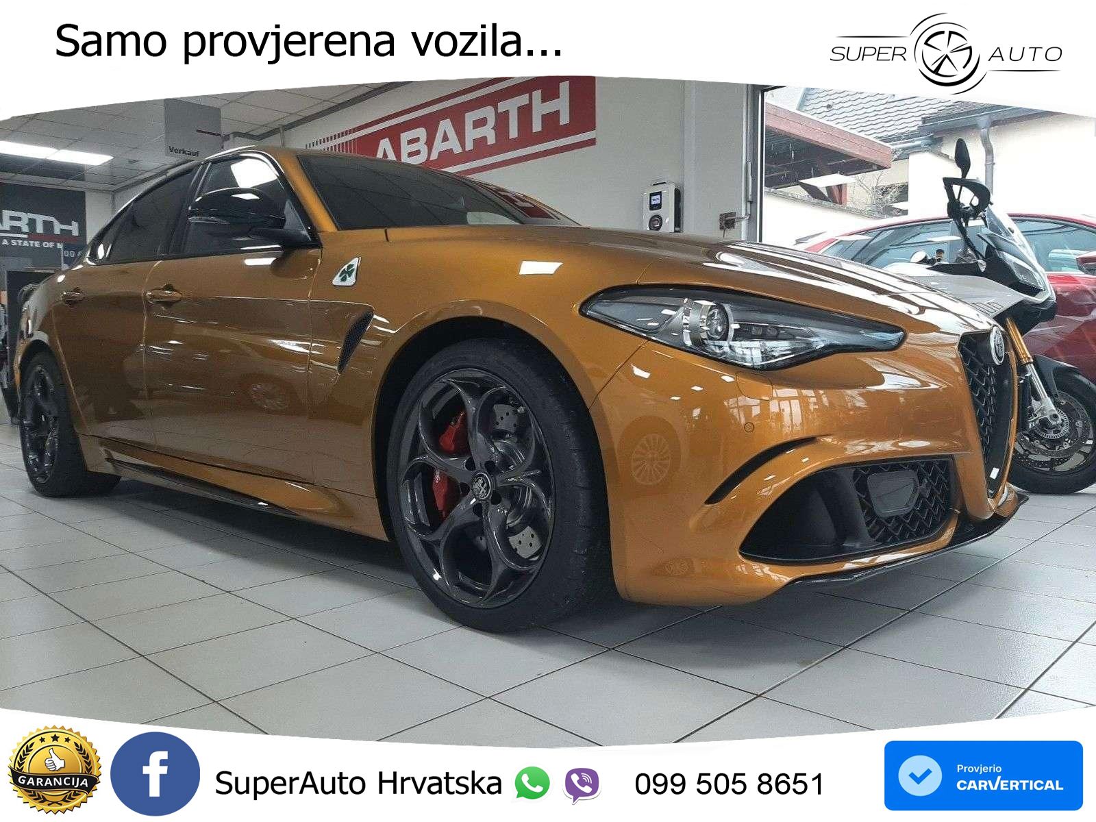 Alfa Romeo Giulia Quadrifoglio 2.9 V6 Bi-Turbo (520 KS) Automatic MATRIX+GR SJED+KAM