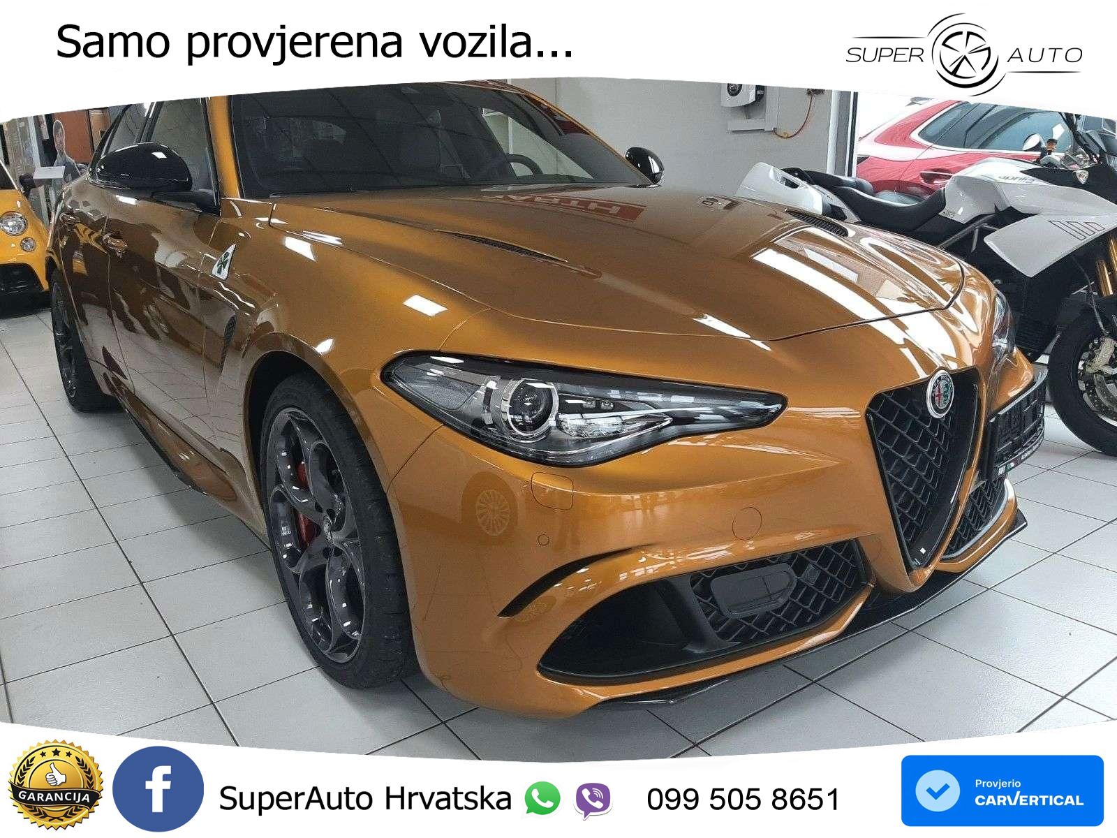 Alfa Romeo Giulia Quadrifoglio 2.9 V6 Bi-Turbo (520 KS) Automatic MATRIX+GR SJED+KAM