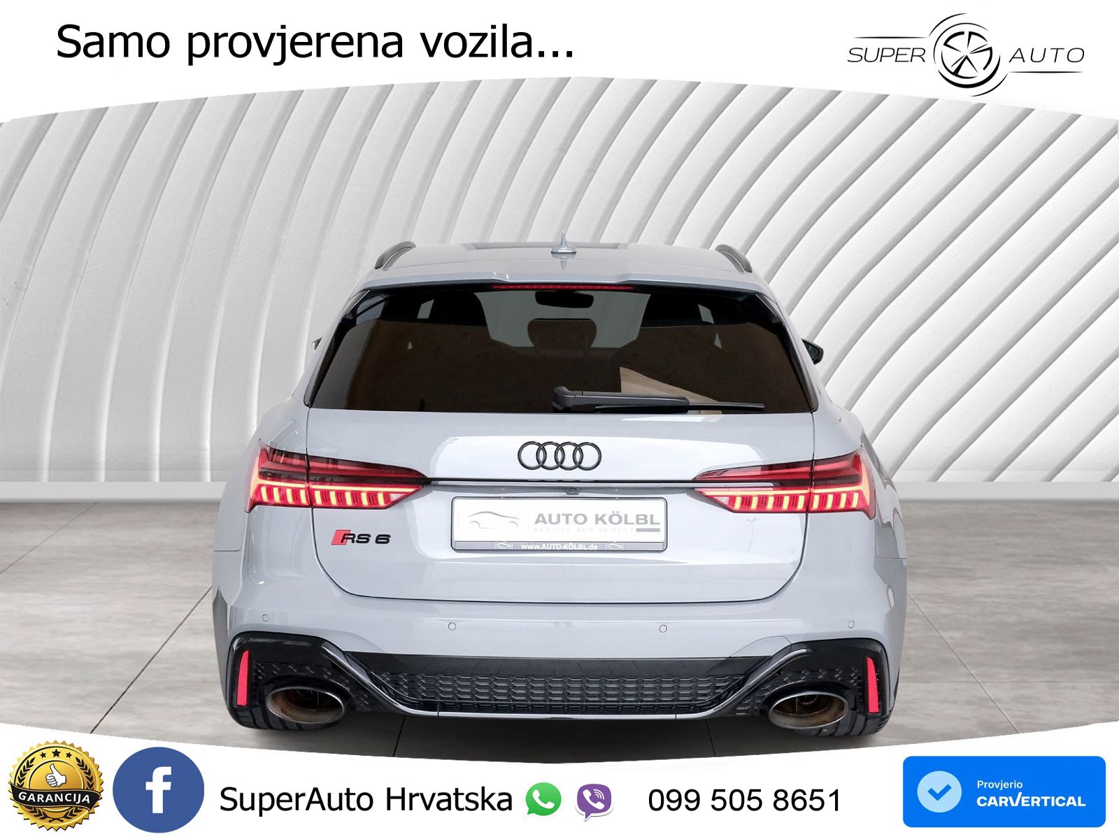 Audi RS6 Avant 4.0 TFSI V8 (600 KS) quattro Tiptronic MATRIX+GR SJED+KAM