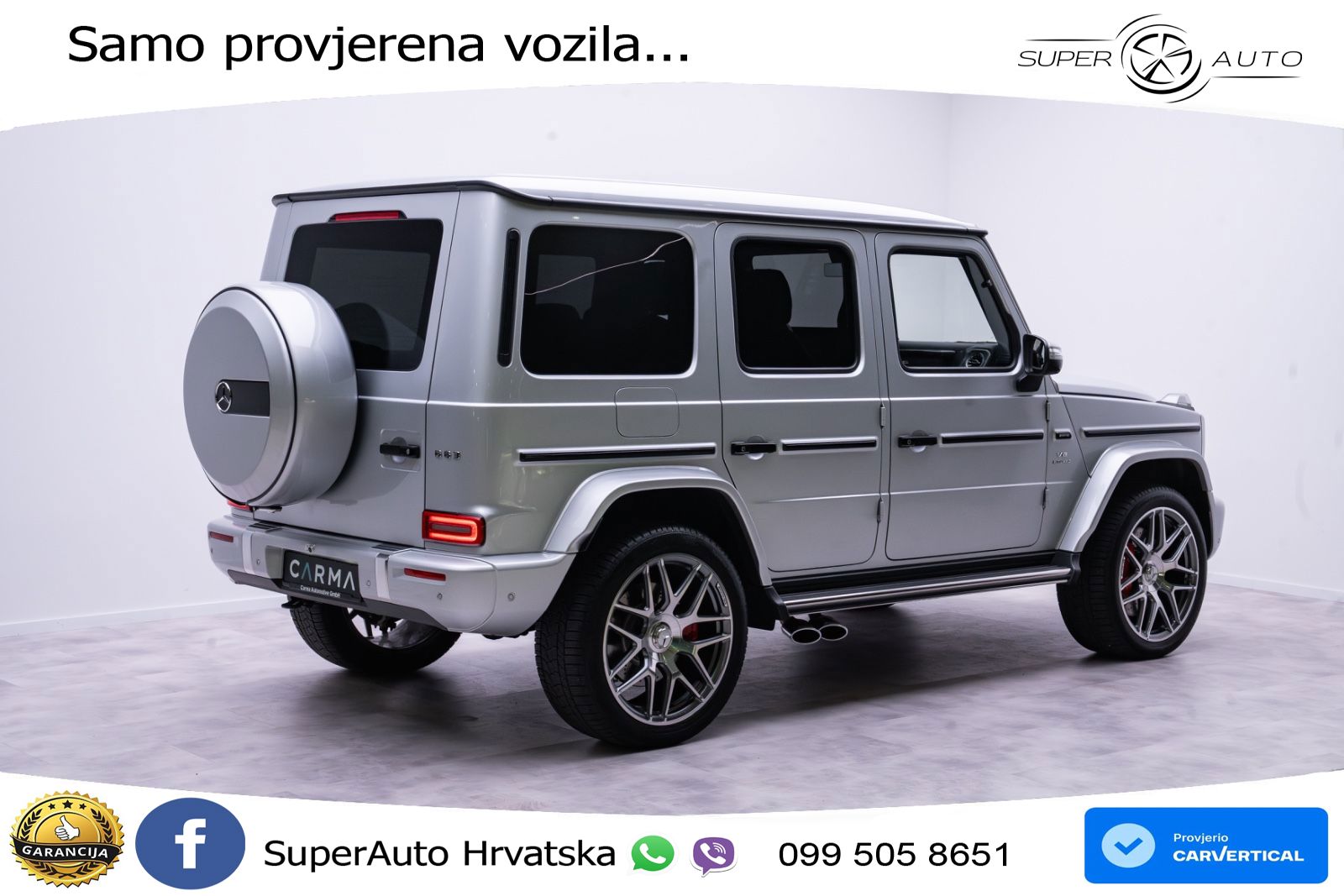 Mercedes AMG G 63 Long V8 (585 KS) 4MATIC 9G-TRONIC AMG SPEEDSHIFT TCT ZRAČNI+ACC+4xGR SJED+360
