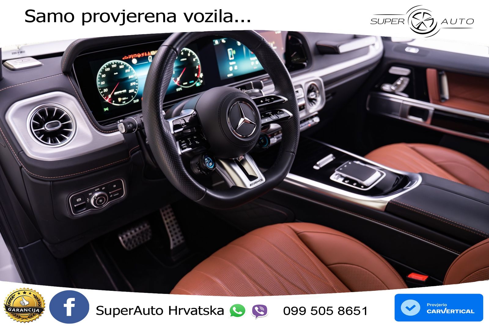 Mercedes AMG G 63 Long V8 (585 KS) 4MATIC 9G-TRONIC AMG SPEEDSHIFT TCT ZRAČNI+ACC+4xGR SJED+360