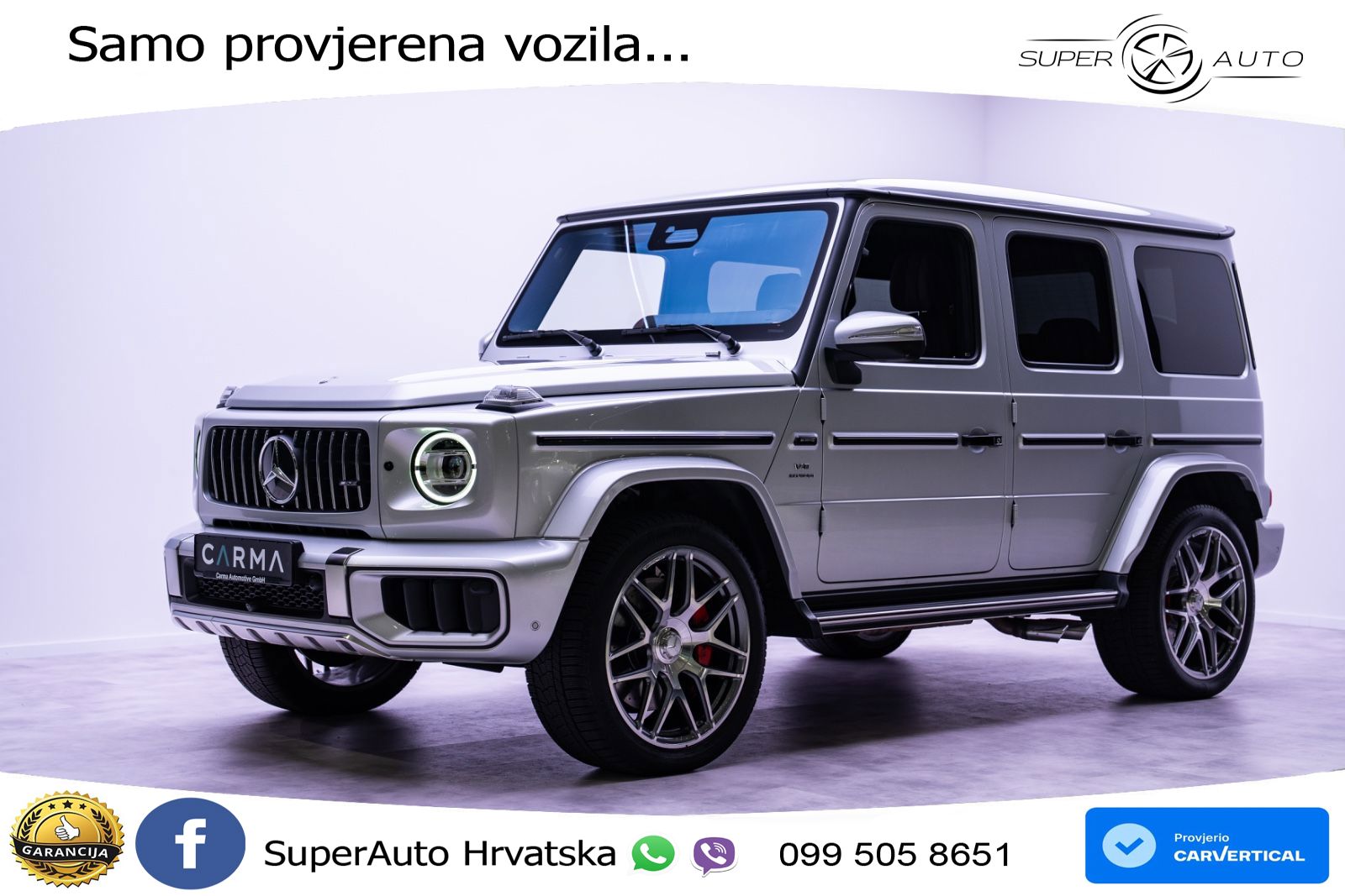 Mercedes AMG G 63 Long V8 (585 KS) 4MATIC 9G-TRONIC AMG SPEEDSHIFT TCT ZRAČNI+ACC+4xGR SJED+360
