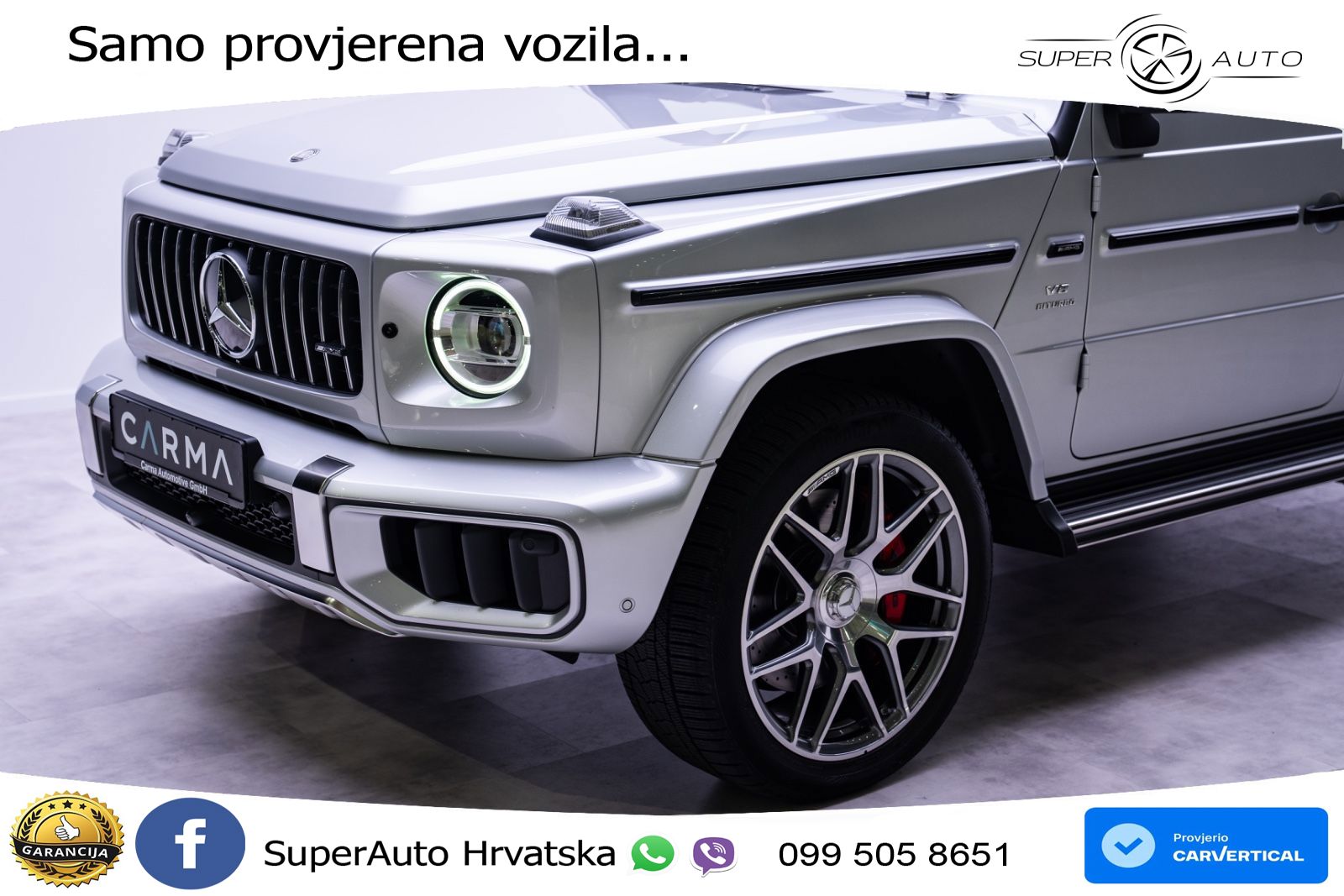 Mercedes AMG G 63 Long V8 (585 KS) 4MATIC 9G-TRONIC AMG SPEEDSHIFT TCT ZRAČNI+ACC+4xGR SJED+360