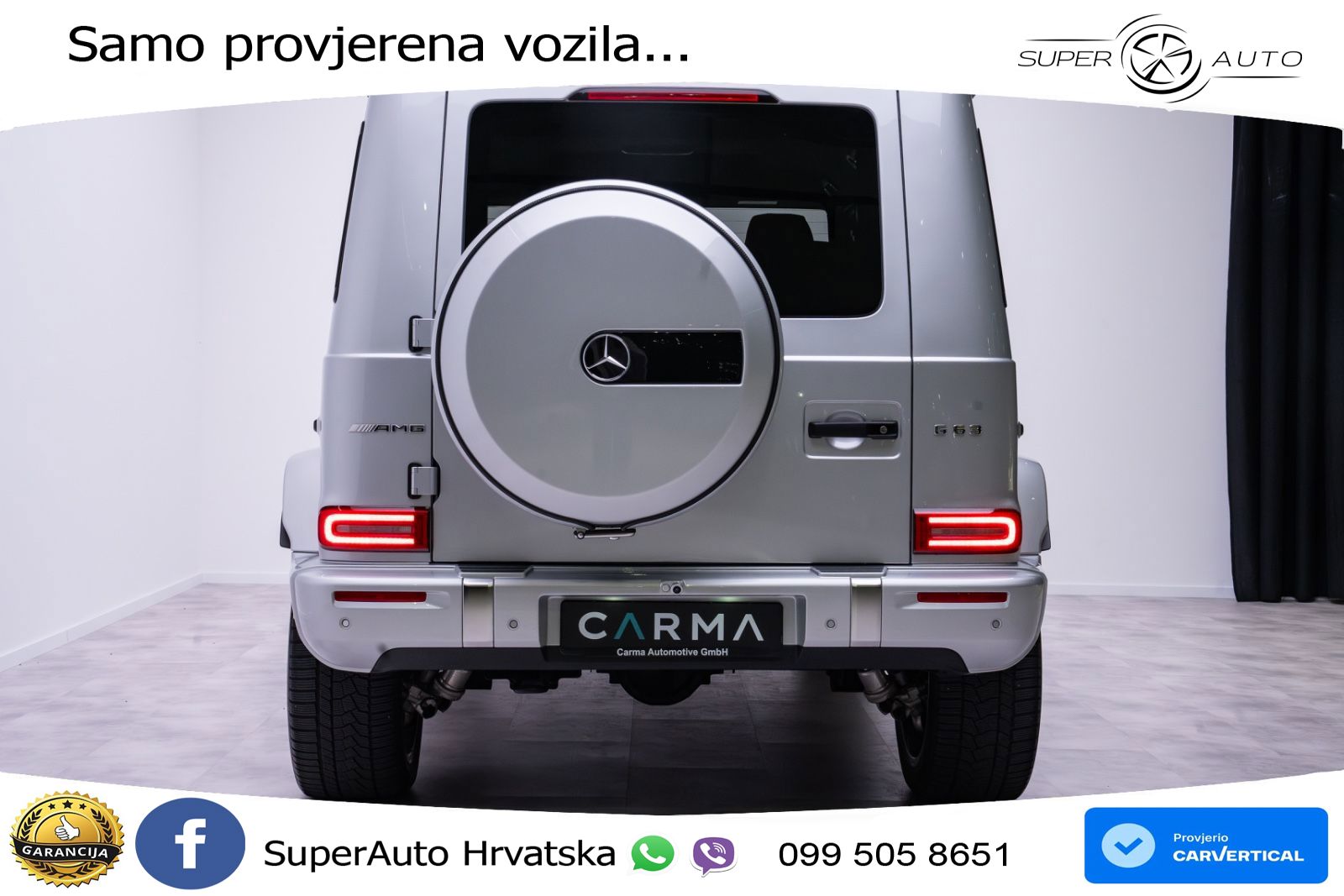 Mercedes AMG G 63 Long V8 (585 KS) 4MATIC 9G-TRONIC AMG SPEEDSHIFT TCT ZRAČNI+ACC+4xGR SJED+360