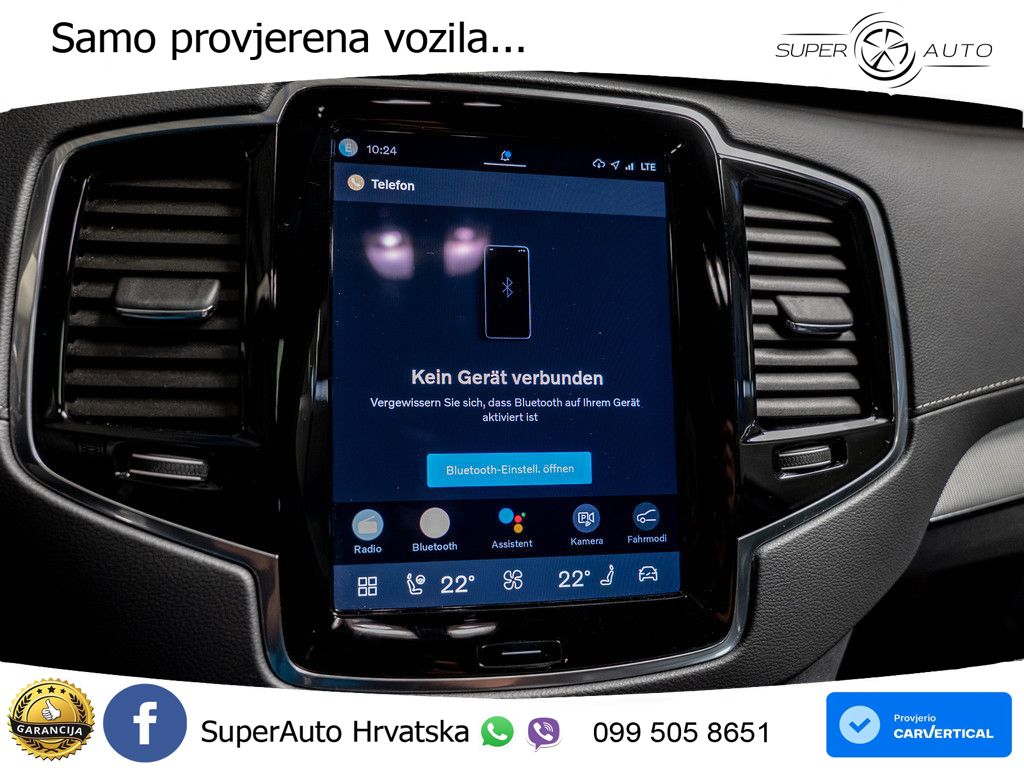 Volvo XC90 2.0 B5 Diesel AWD Automatic ACC+HEAD+4xGR SJED+360+PANO