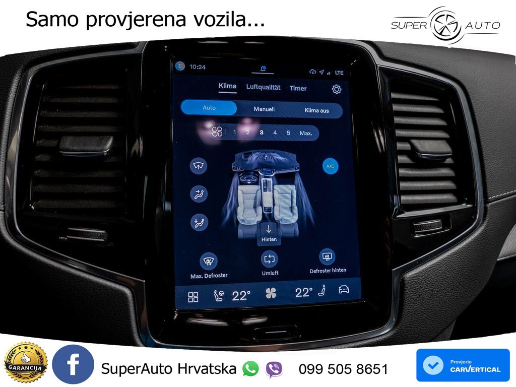 Volvo XC90 2.0 B5 Diesel AWD Automatic ACC+HEAD+4xGR SJED+360+PANO