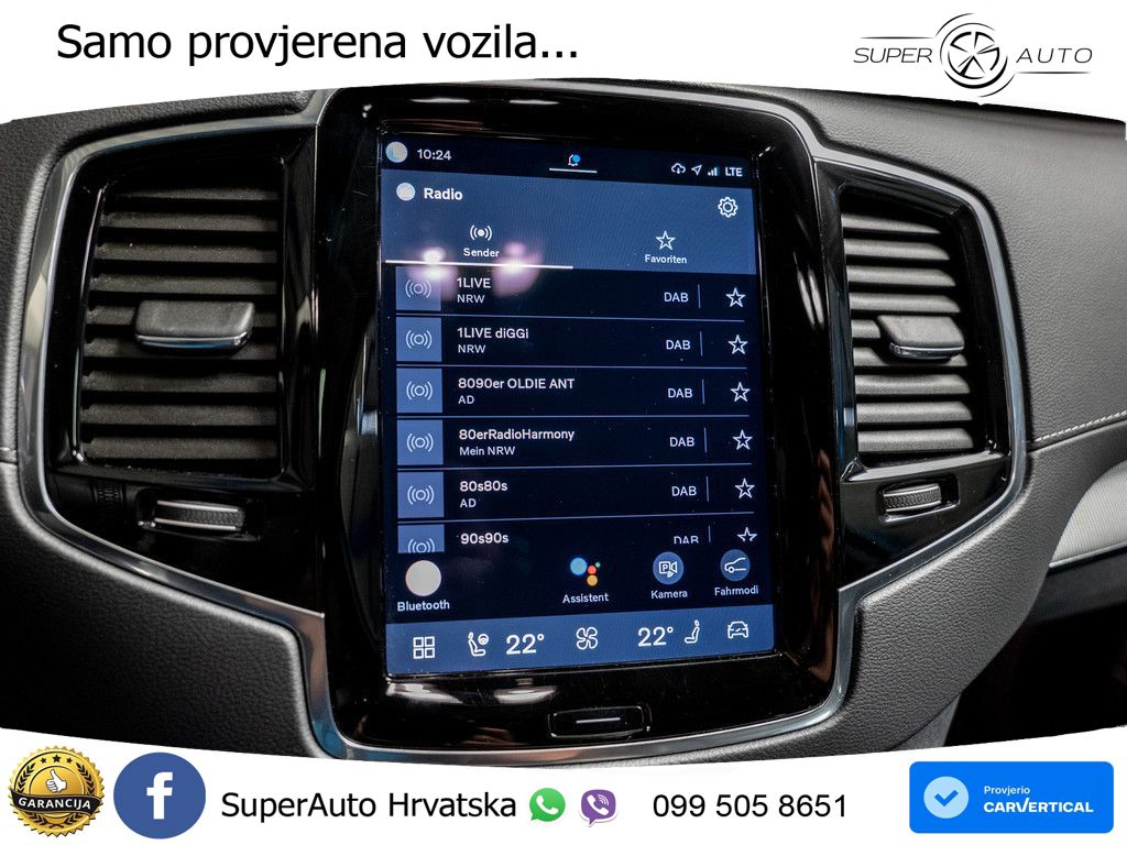 Volvo XC90 2.0 B5 Diesel AWD Automatic ACC+HEAD+4xGR SJED+360+PANO