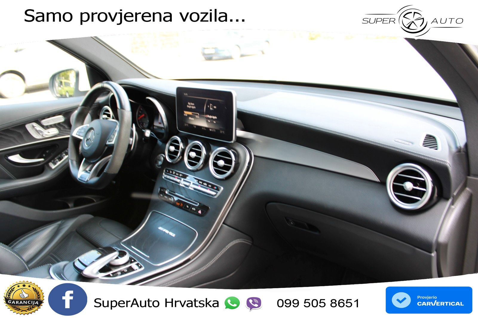 Mercedes AMG GLC 63 S V8 (510 KS) 4MATIC+ MCT ZRAČNI+ACC+GR SJED+KAM+PANO