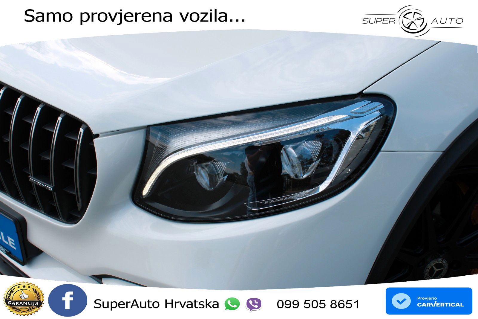 Mercedes AMG GLC 63 S V8 (510 KS) 4MATIC+ MCT ZRAČNI+ACC+GR SJED+KAM+PANO