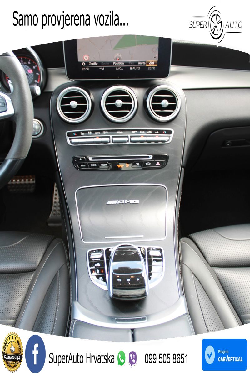 Mercedes AMG GLC 63 S V8 (510 KS) 4MATIC+ MCT ZRAČNI+ACC+GR SJED+KAM+PANO