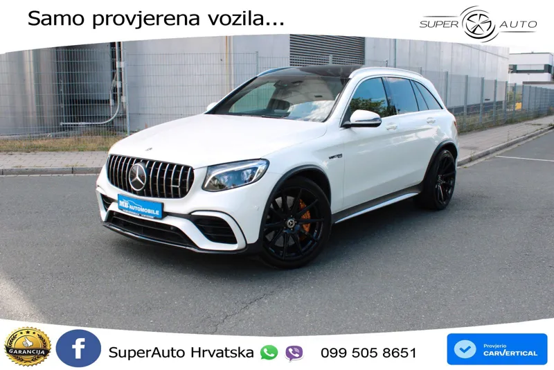 Mercedes AMG GLC 63 S V8 (510 KS) 4MATIC+ MCT ZRAČNI+ACC+GR SJED+KAM+PANO
