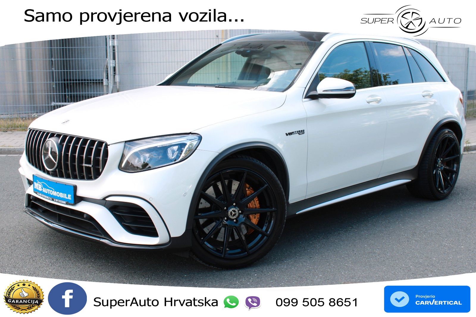 Mercedes AMG GLC 63 S V8 (510 KS) 4MATIC+ MCT ZRAČNI+ACC+GR SJED+KAM+PANO