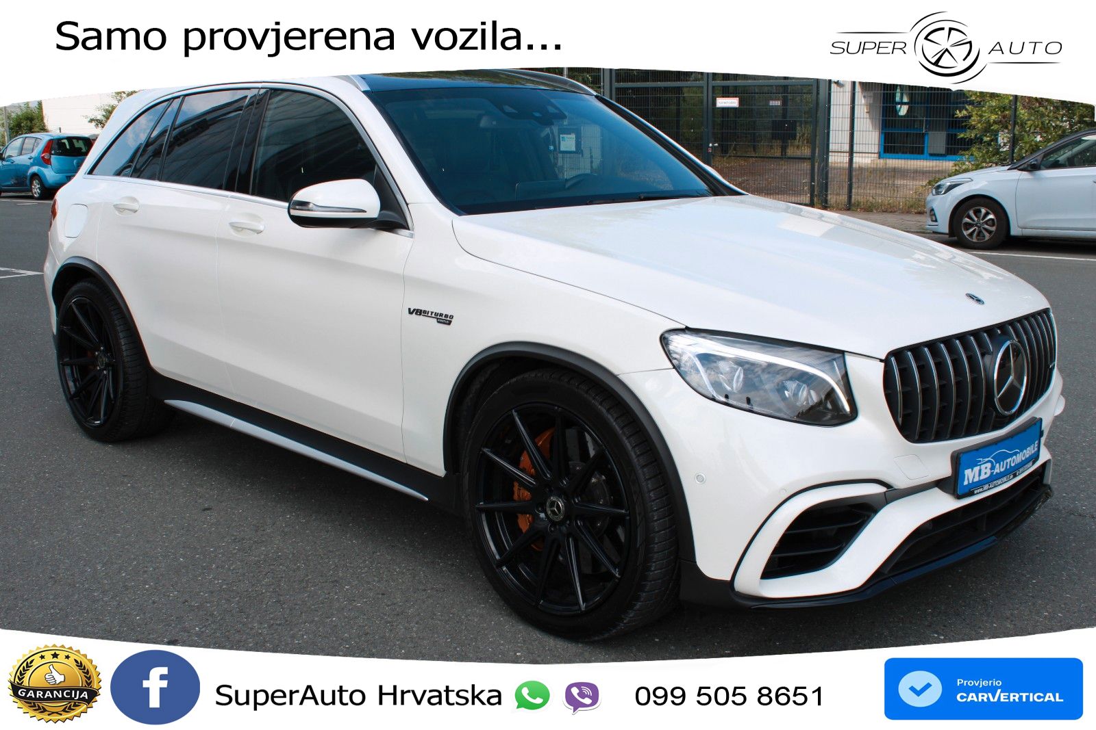 Mercedes AMG GLC 63 S V8 (510 KS) 4MATIC+ MCT ZRAČNI+ACC+GR SJED+KAM+PANO