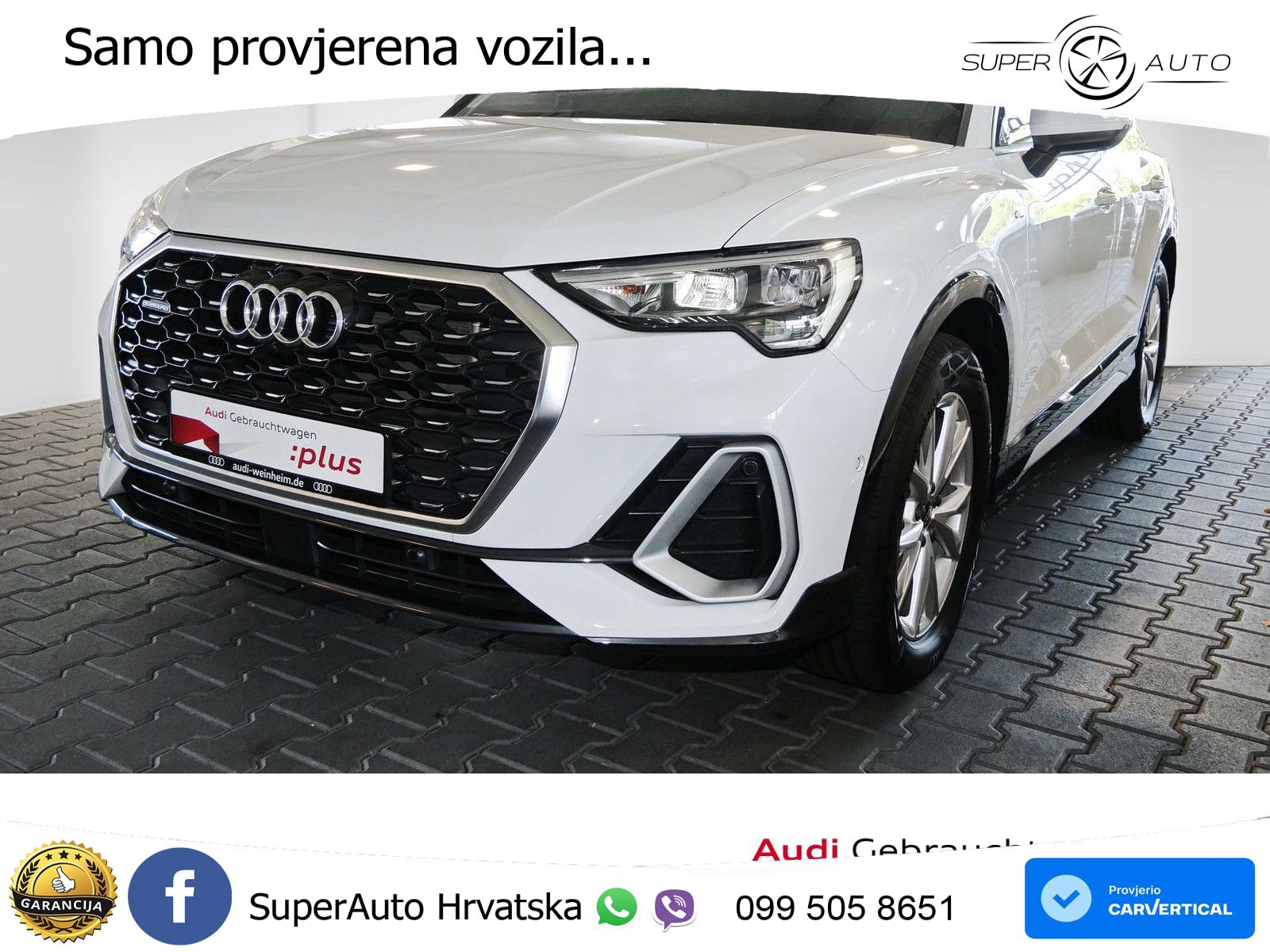 Audi Q3 Sportback 40 TDI (200 KS) quattro S tronic S line LED+GR SJED+ACC