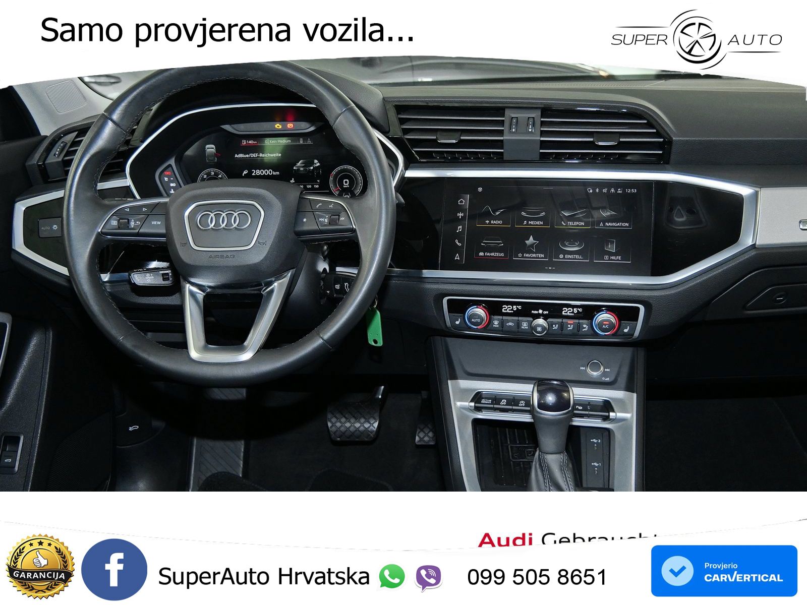 Audi Q3 Sportback 40 TDI (200 KS) quattro S tronic S line LED+GR SJED+ACC