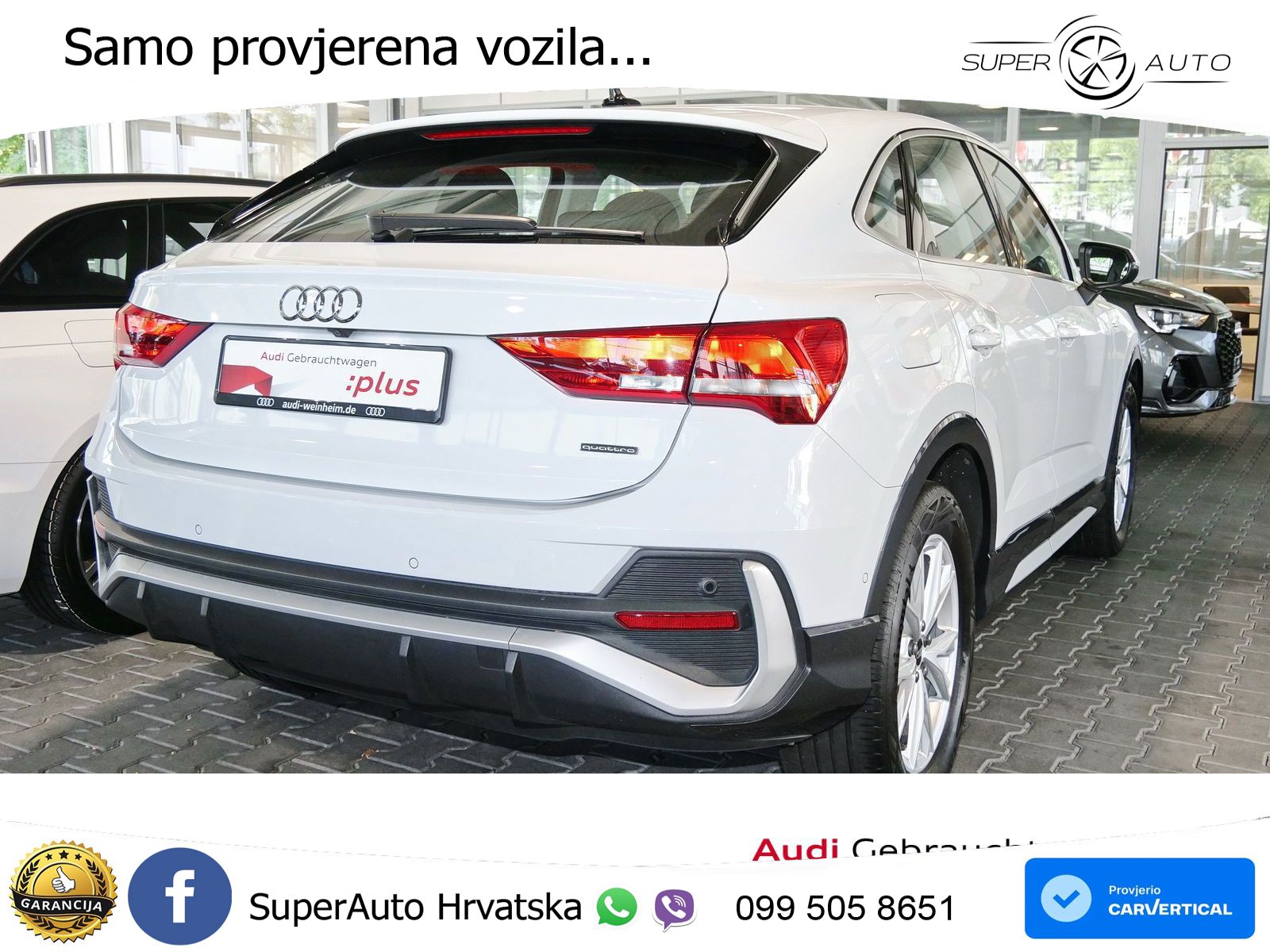 Audi Q3 Sportback 40 TDI (200 KS) quattro S tronic S line LED+GR SJED+ACC