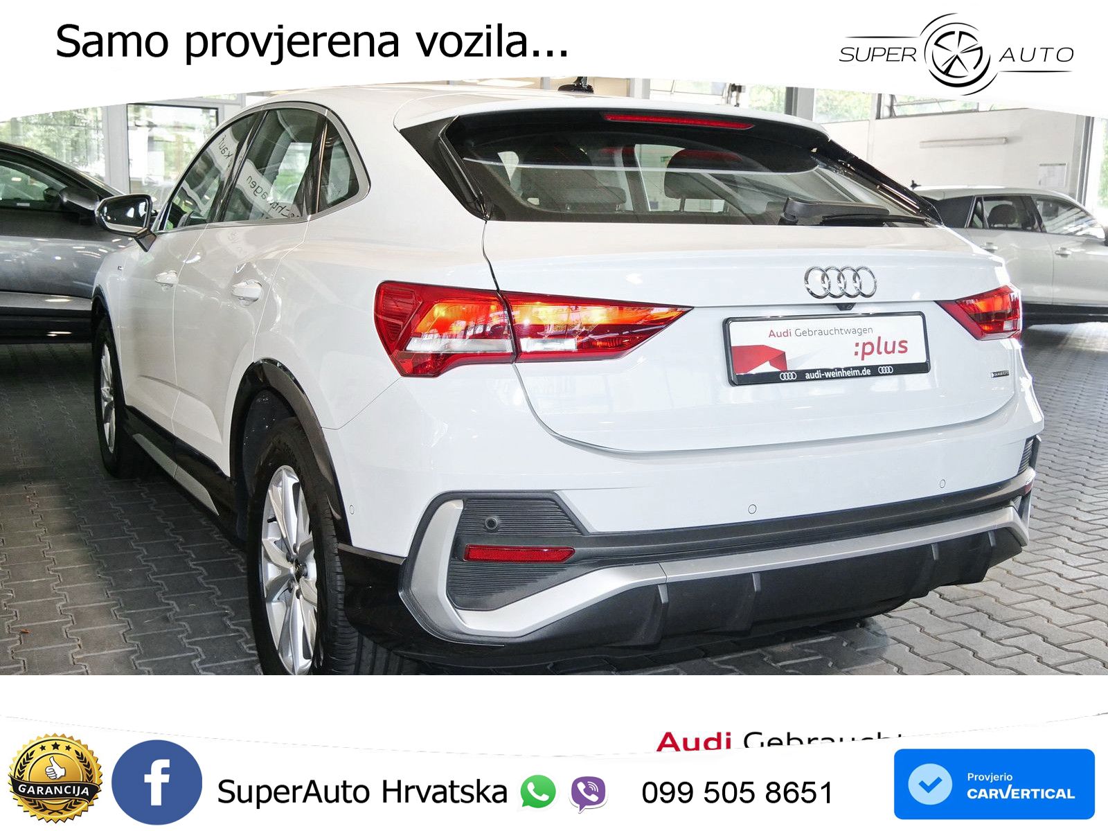 Audi Q3 Sportback 40 TDI (200 KS) quattro S tronic S line LED+GR SJED+ACC