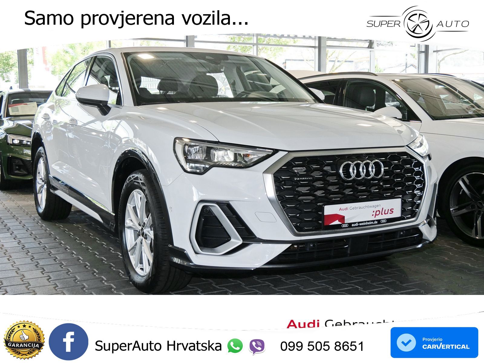 Audi Q3 Sportback 40 TDI (200 KS) quattro S tronic S line LED+GR SJED+ACC