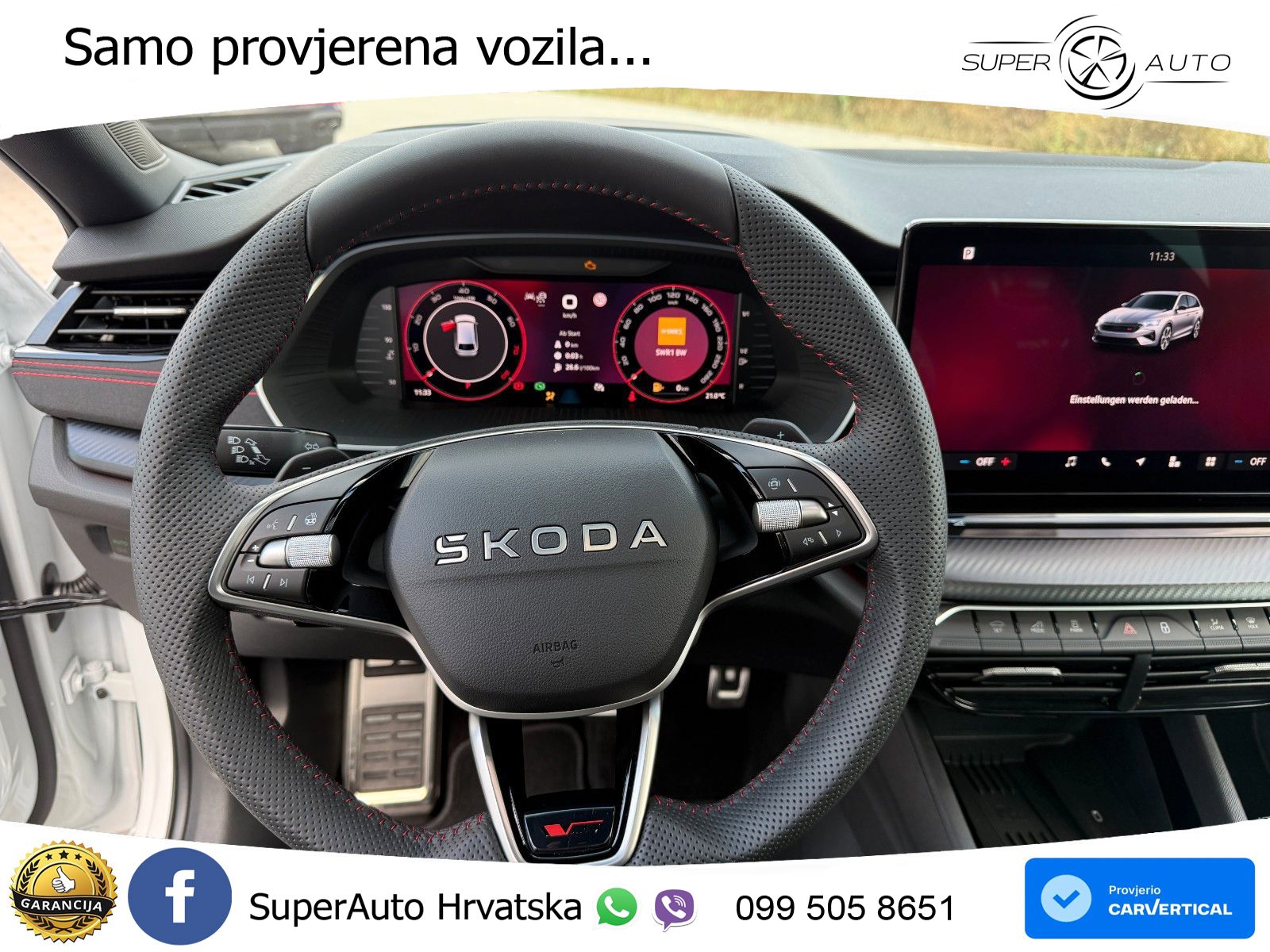 Škoda Octavia Combi RS 2.0 TSI (265 KS) DSG MATRIX+GR SJED+KAM
