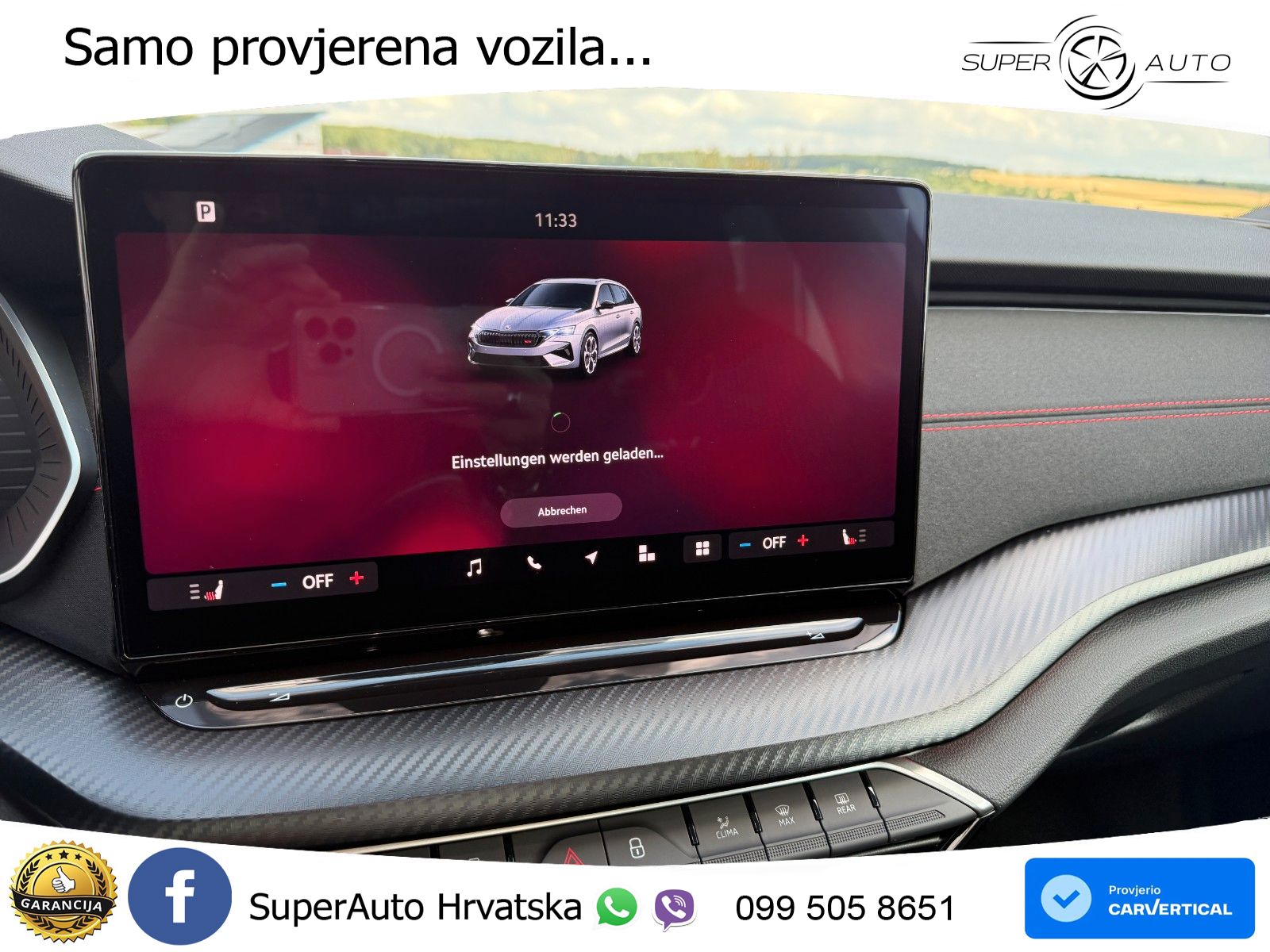 Škoda Octavia Combi RS 2.0 TSI (265 KS) DSG MATRIX+GR SJED+KAM