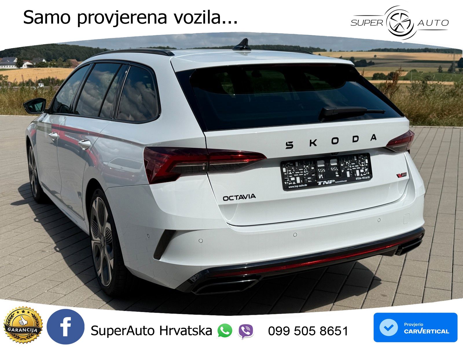 Škoda Octavia Combi RS 2.0 TSI (265 KS) DSG MATRIX+GR SJED+KAM