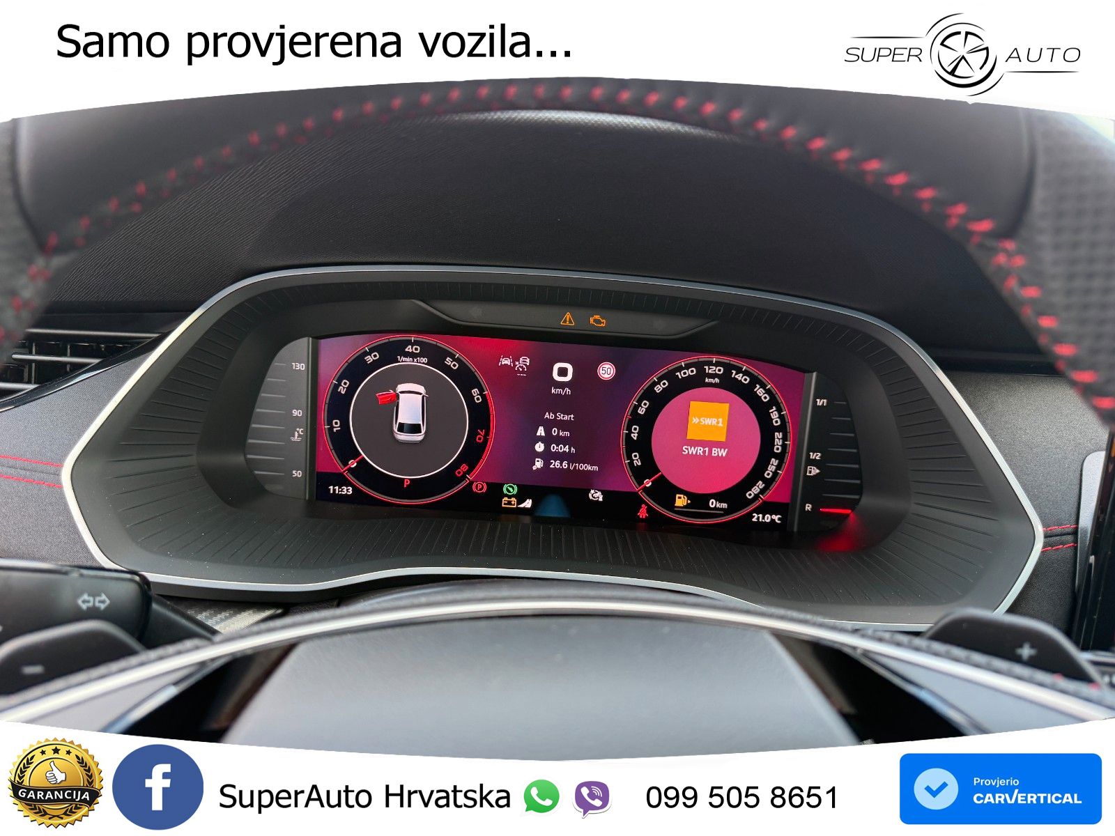 Škoda Octavia Combi RS 2.0 TSI (265 KS) DSG MATRIX+GR SJED+KAM