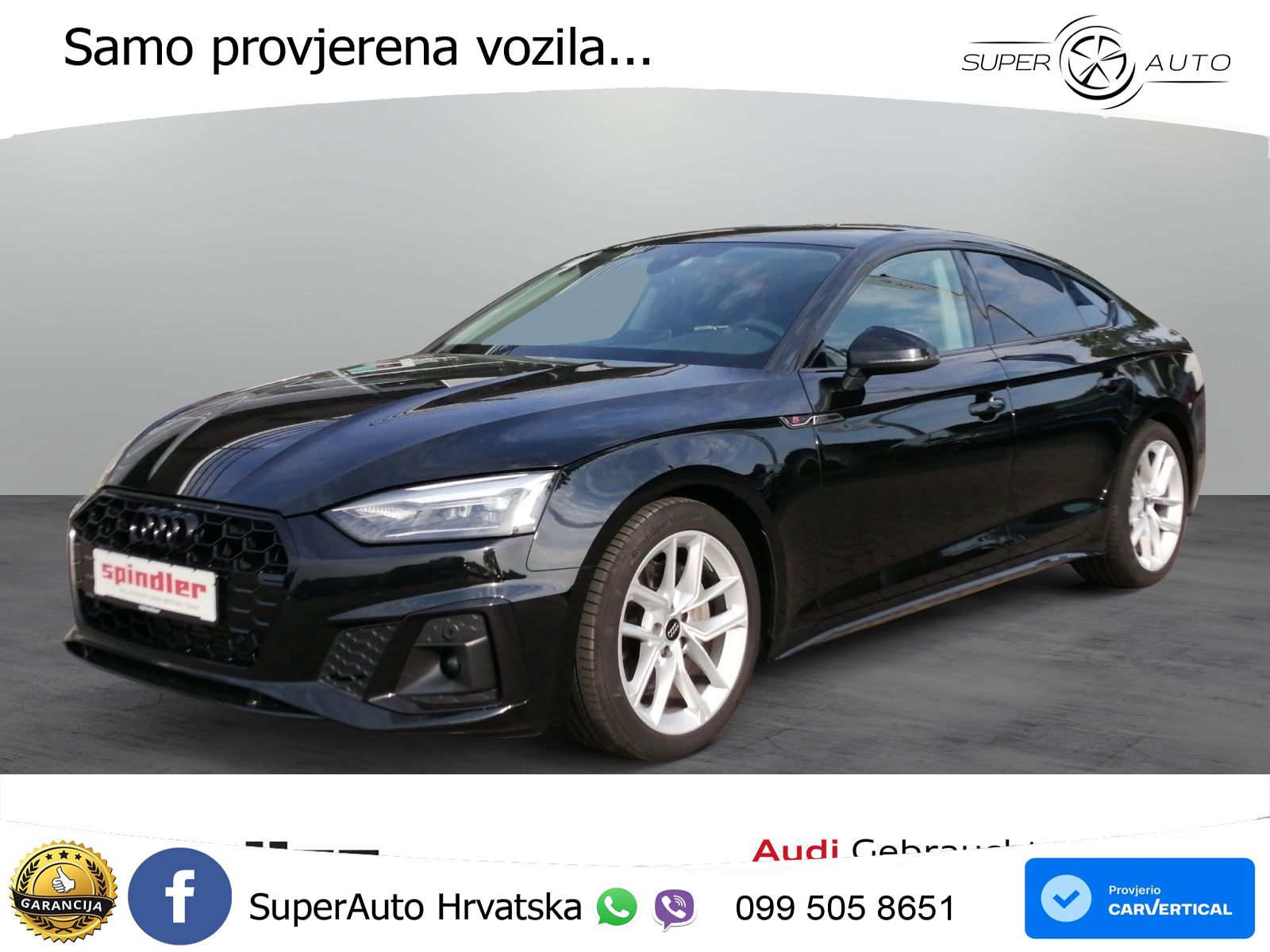 Audi A5 Sportback  40 TFSI (204 KS) S tronic S line LED+GR SJED+ACC
