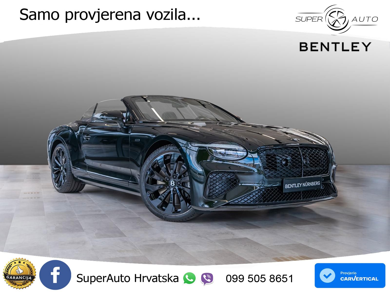 Bentley Continental GTC IV 4.0 V8 TFSi (680 KS) AWD DCT ZRAČNI+ACC+GR SJED+360
